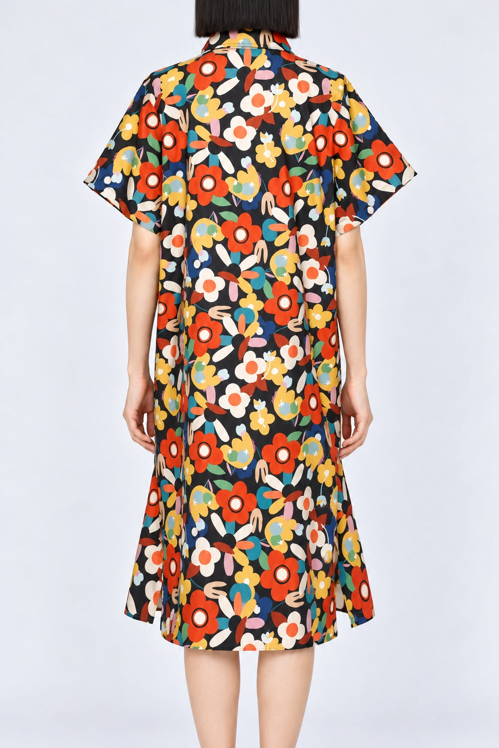 Kona Dress in Groovy Bloom