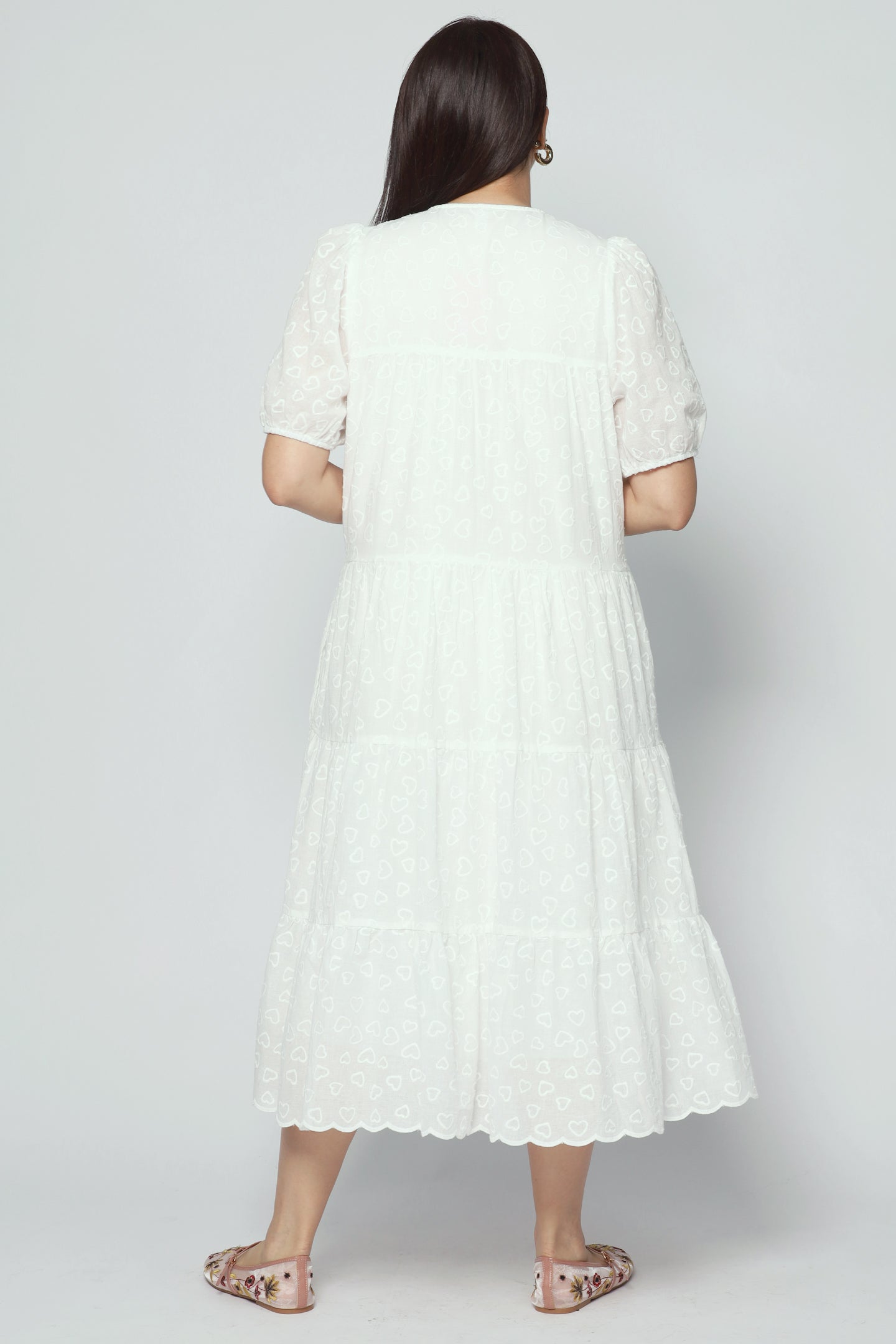 Alina Dress in Heart Crochet