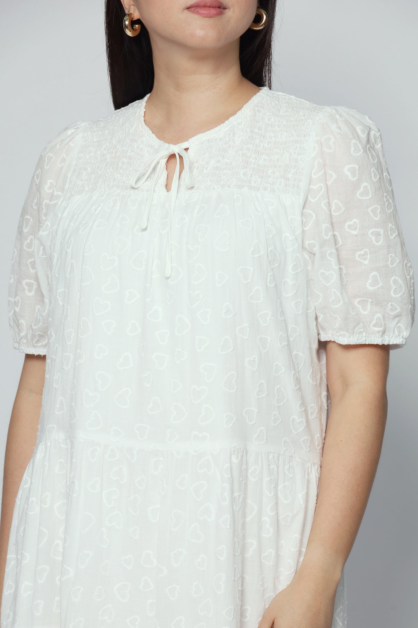 Alina Dress in Heart Crochet