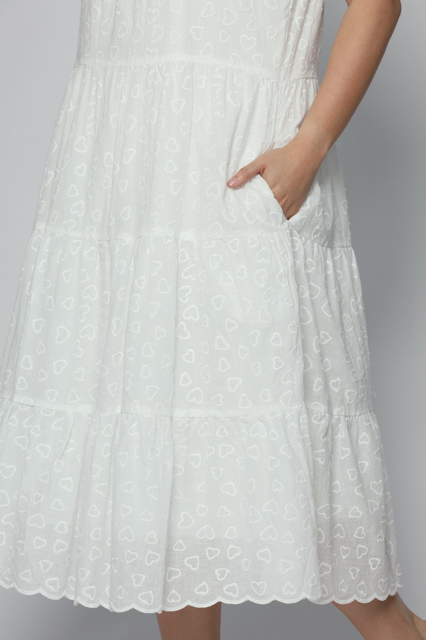 Alina Dress in Heart Crochet