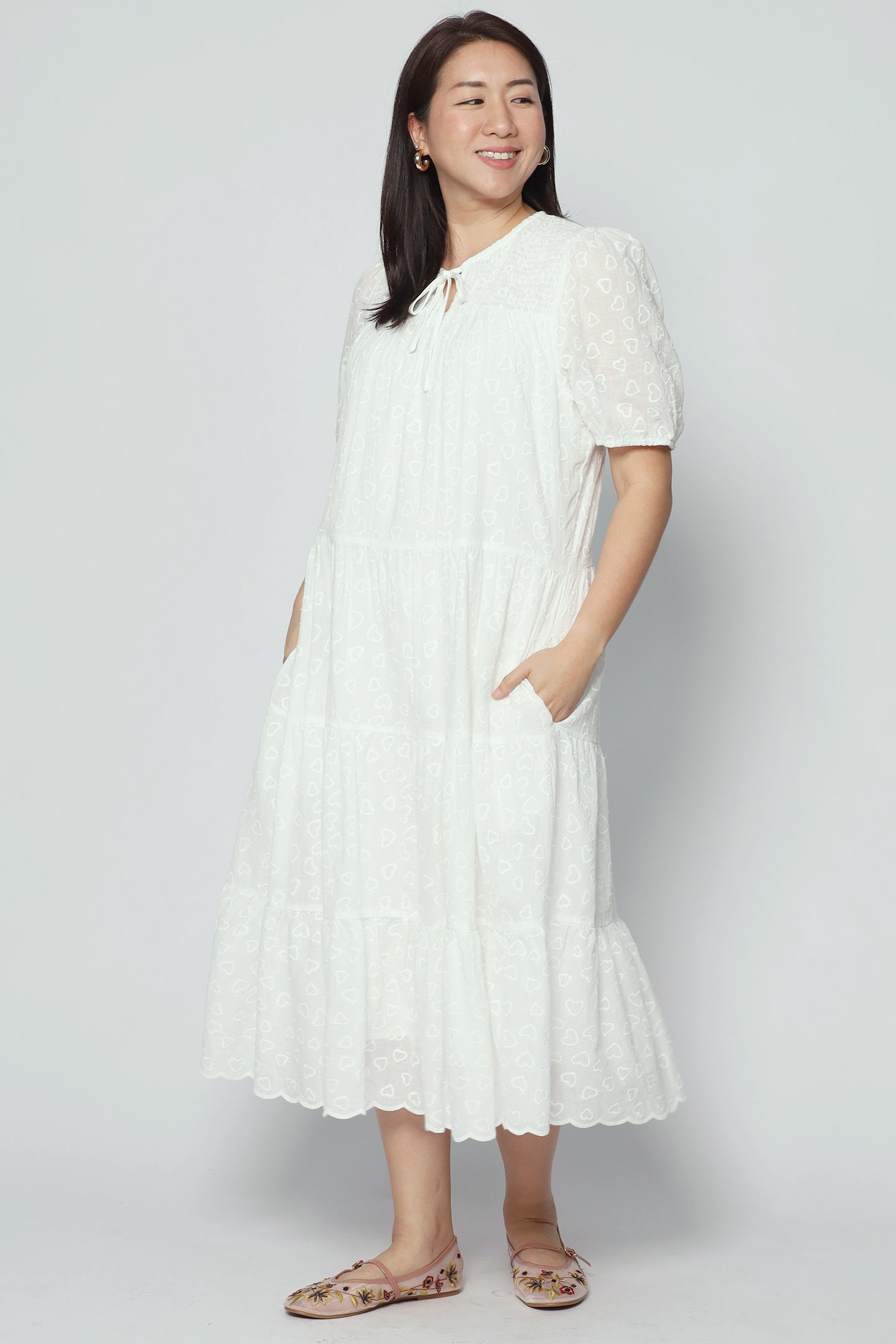 Alina Dress in Heart Crochet