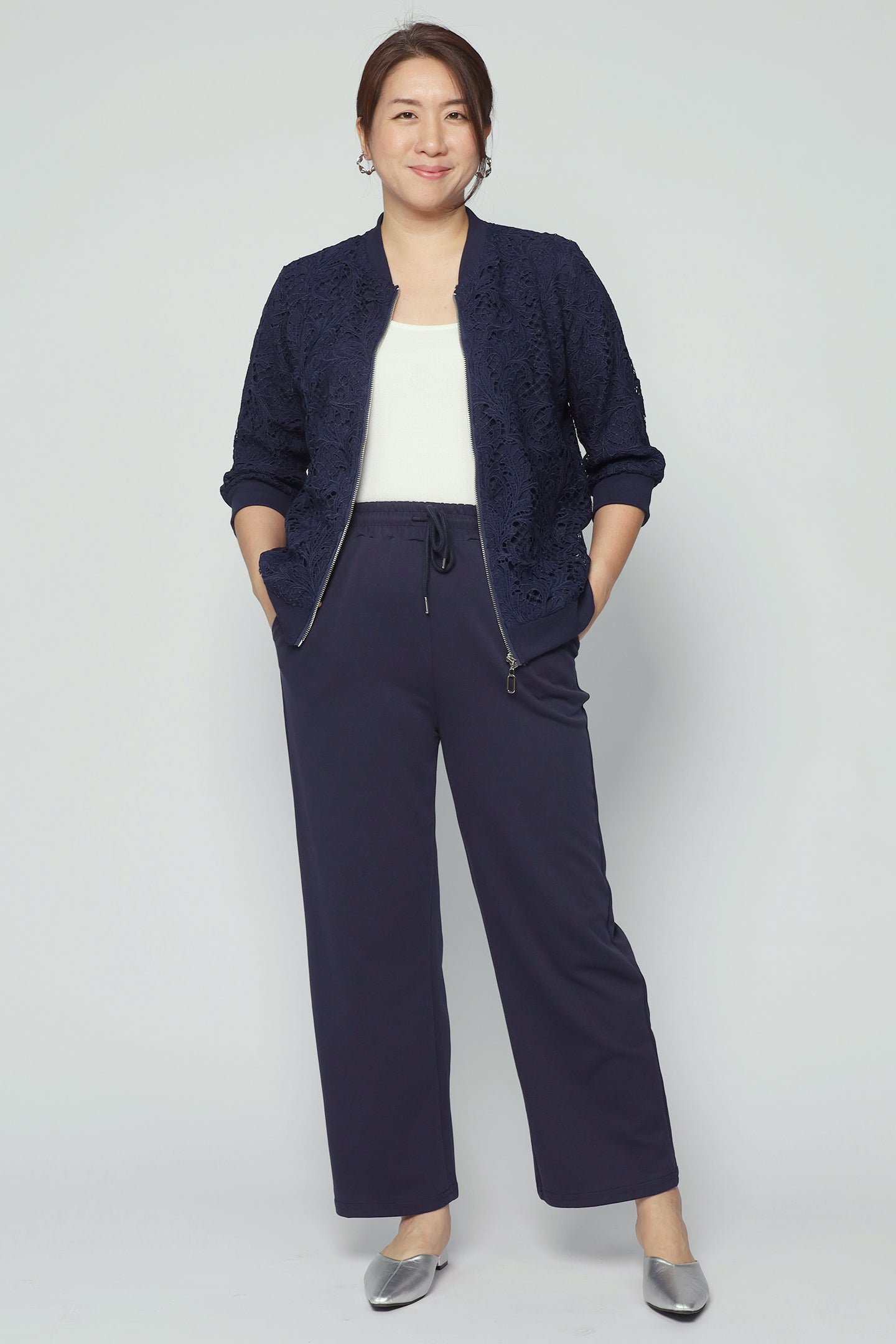 Aubrey Jacket in Blue Lace