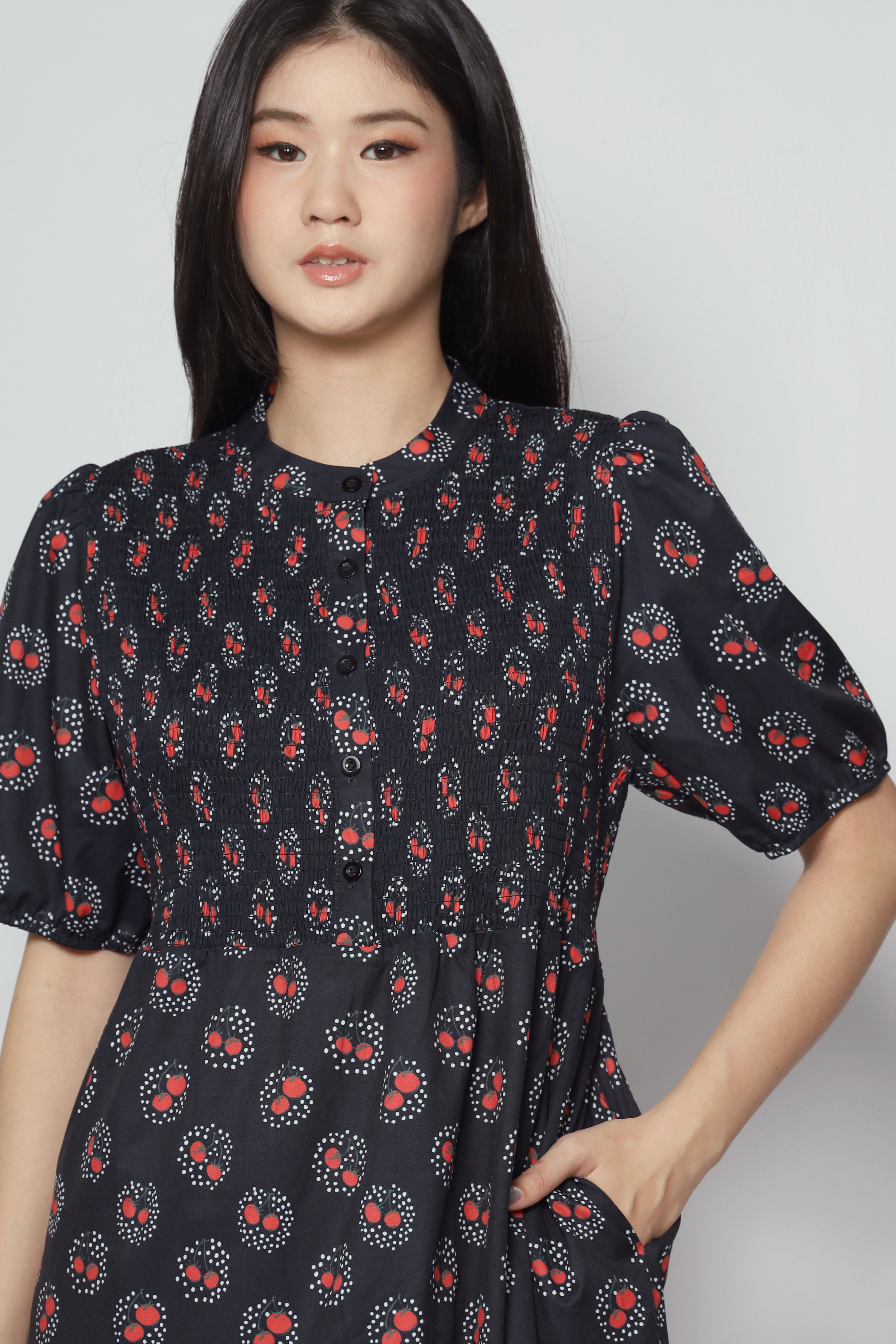 Aurora Dress in Cherry Tomato