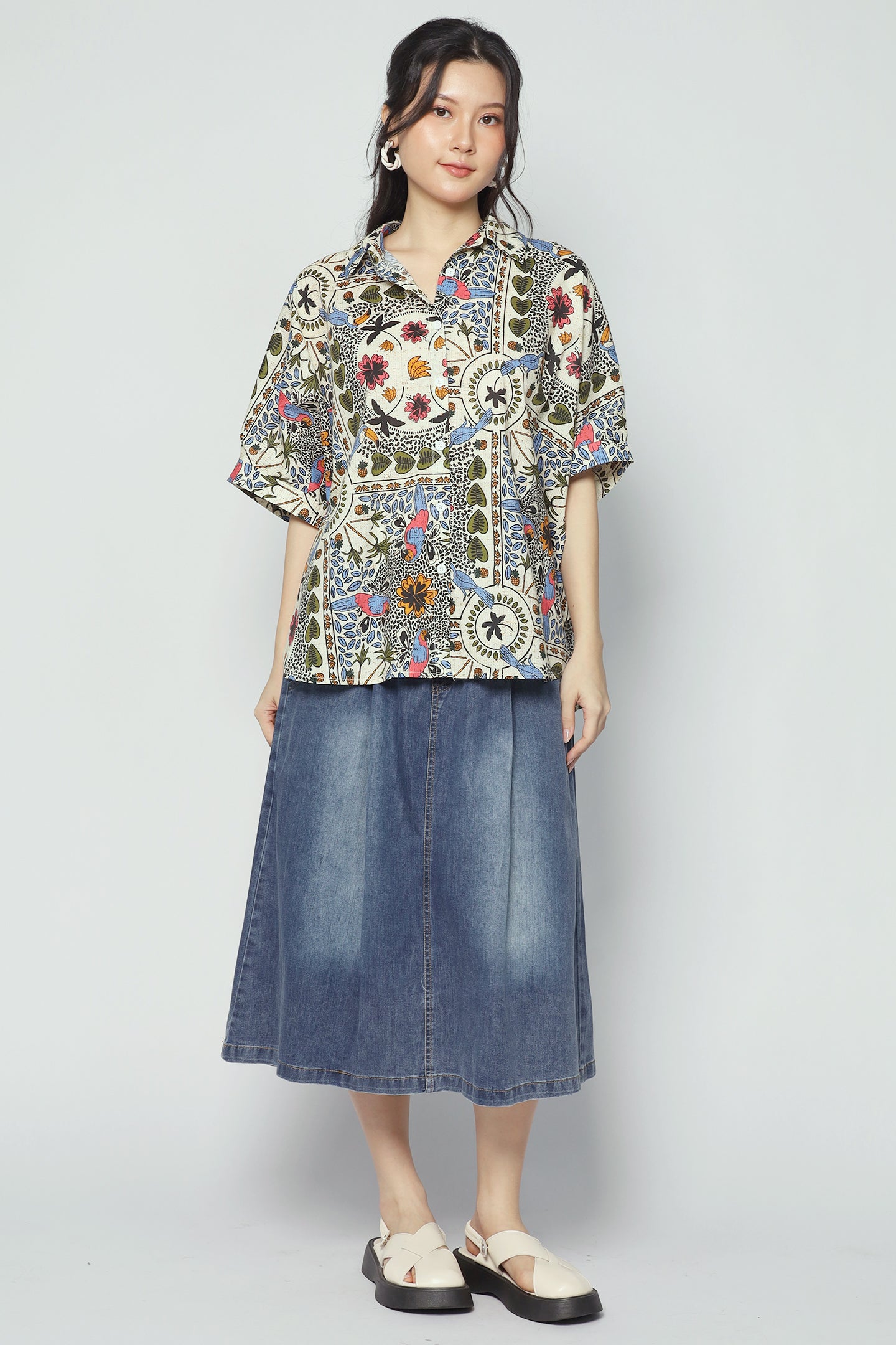 Avo Shirt in Parrot Petal