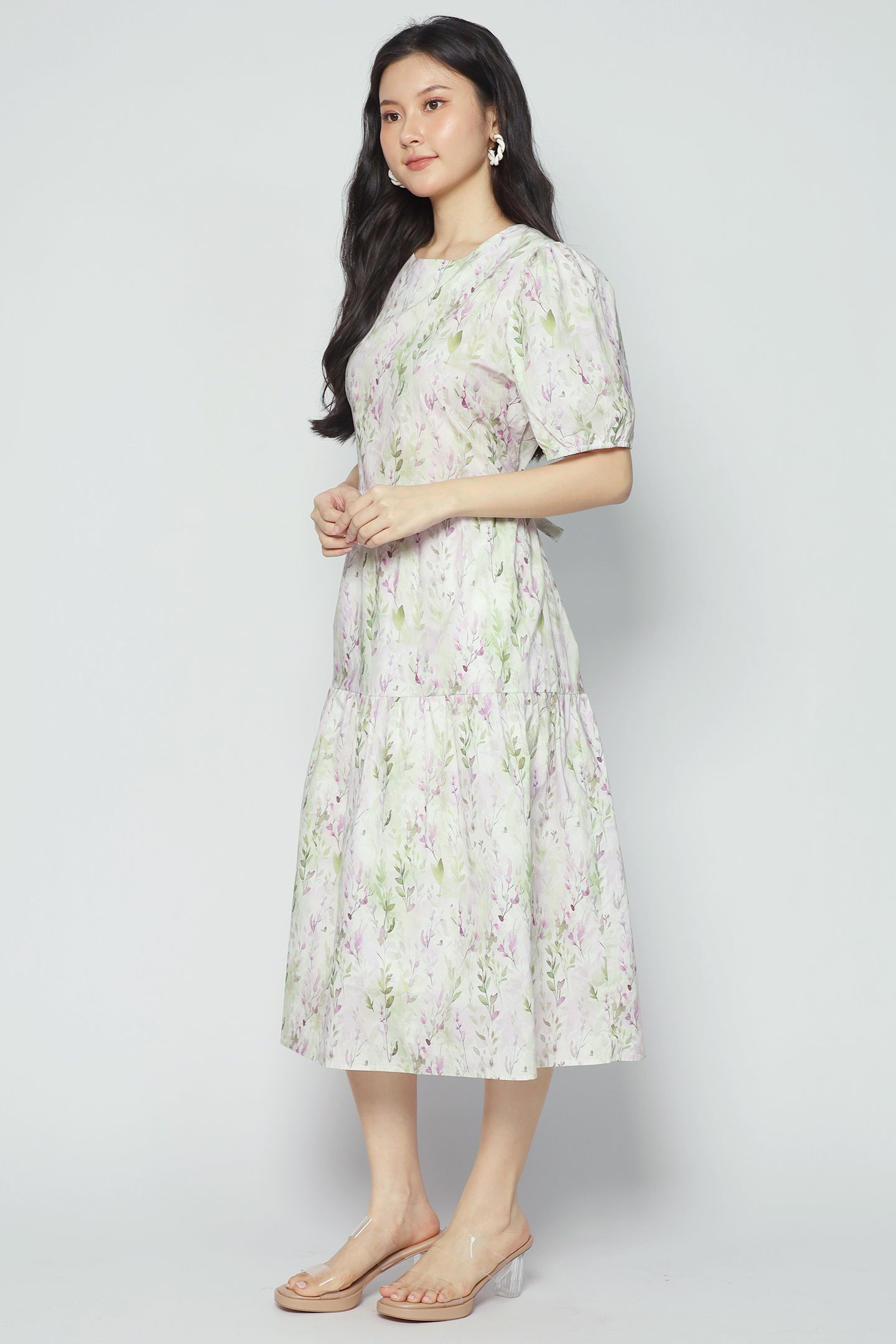 Avril Dress in Thyme Bloom
