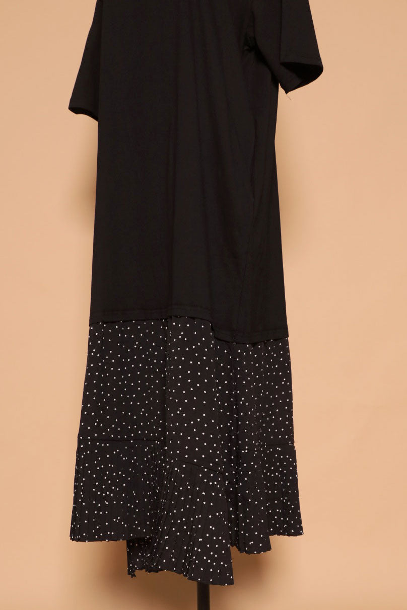 PO - Aiden Pleated Polkadot Dress