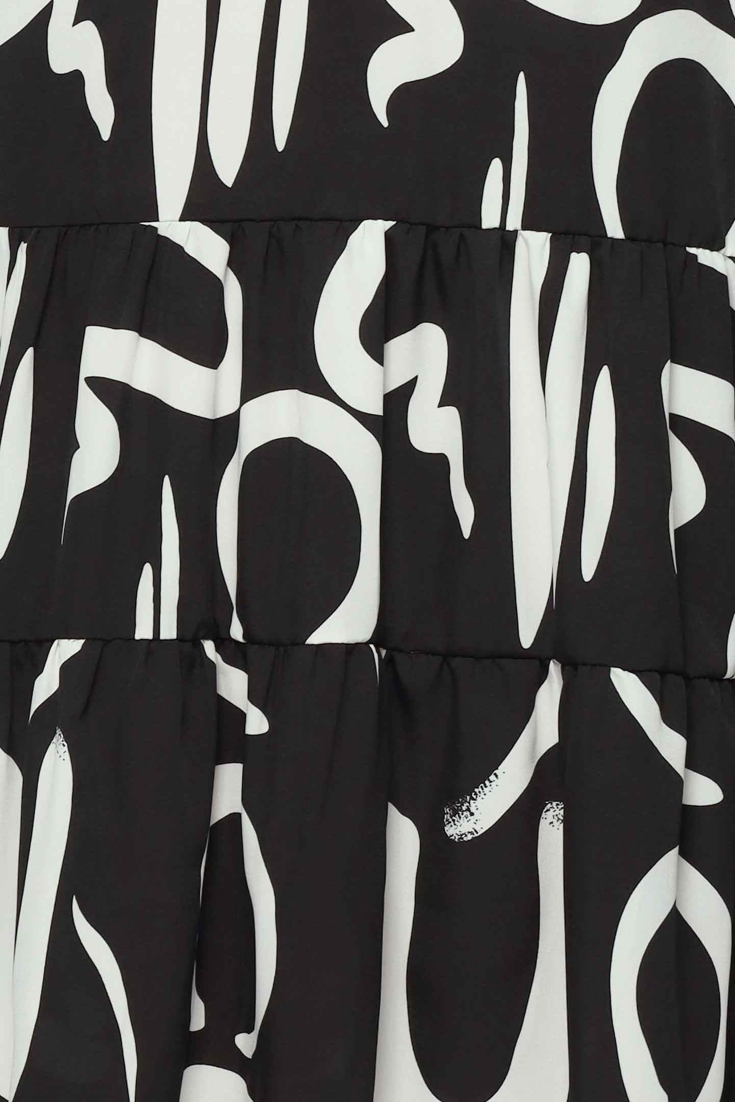 Amarisa Dress in BW Strokes