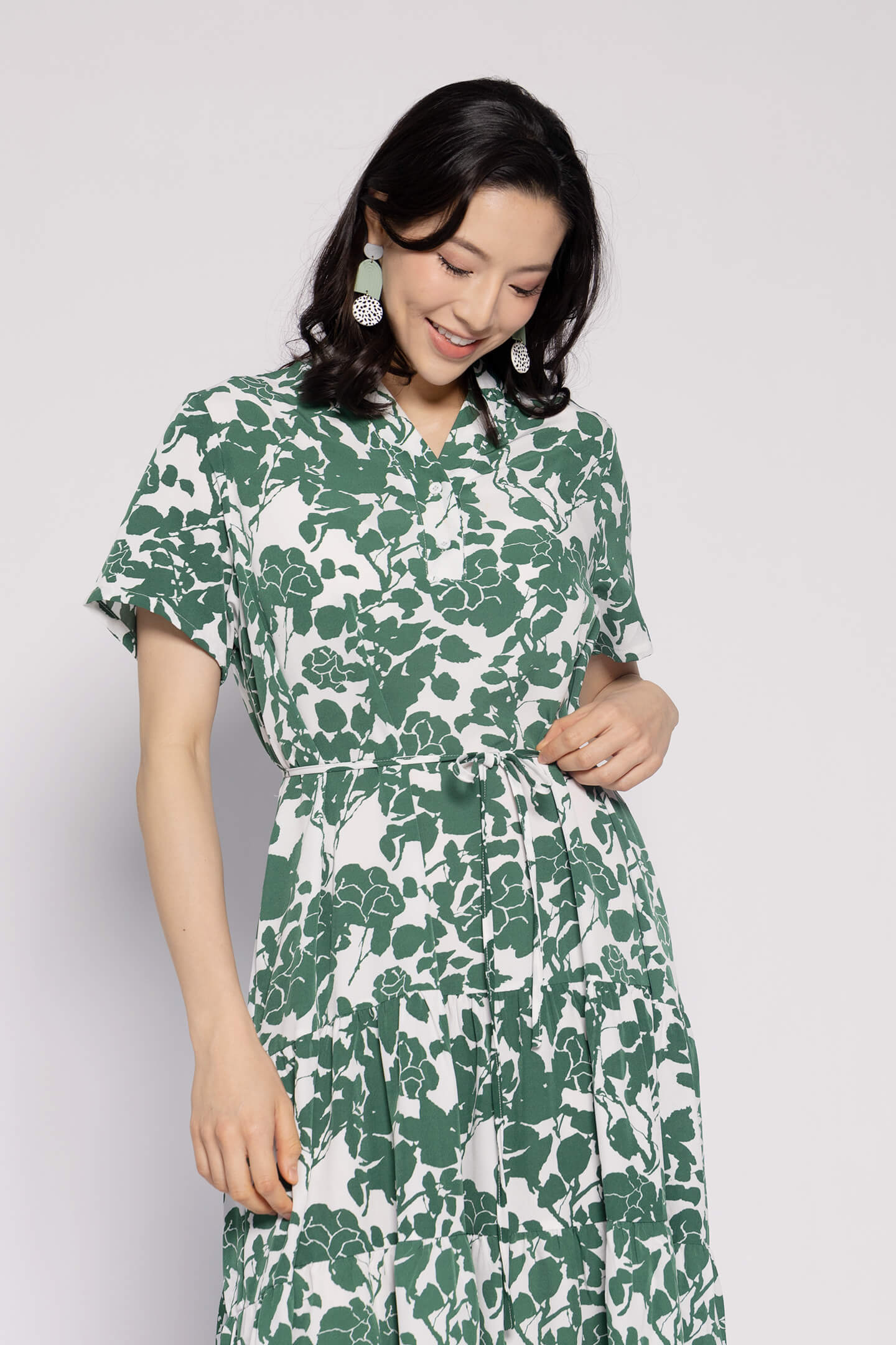 Amarisa Dress in Green Floral