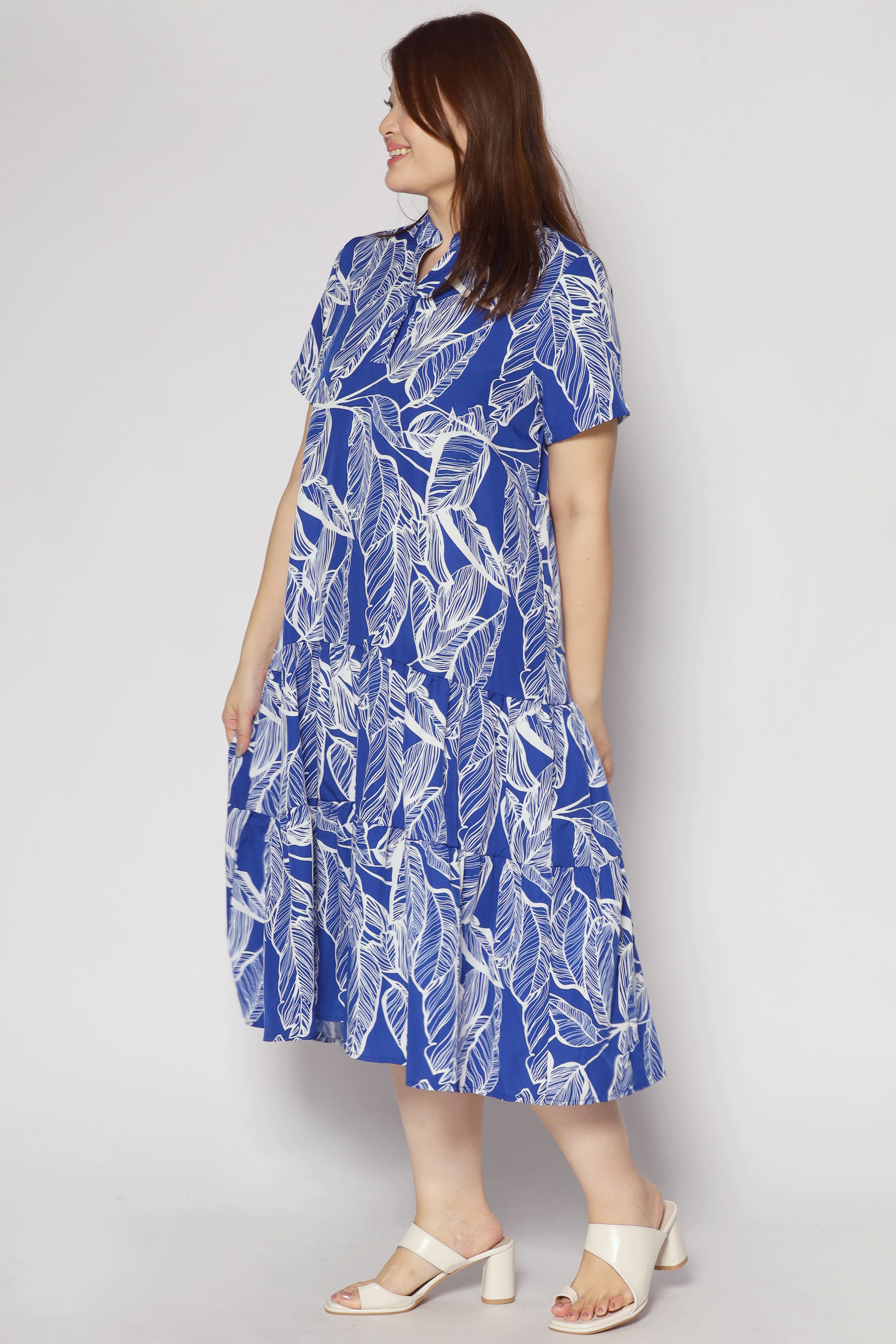 Amarisa Dress in Blue Petals