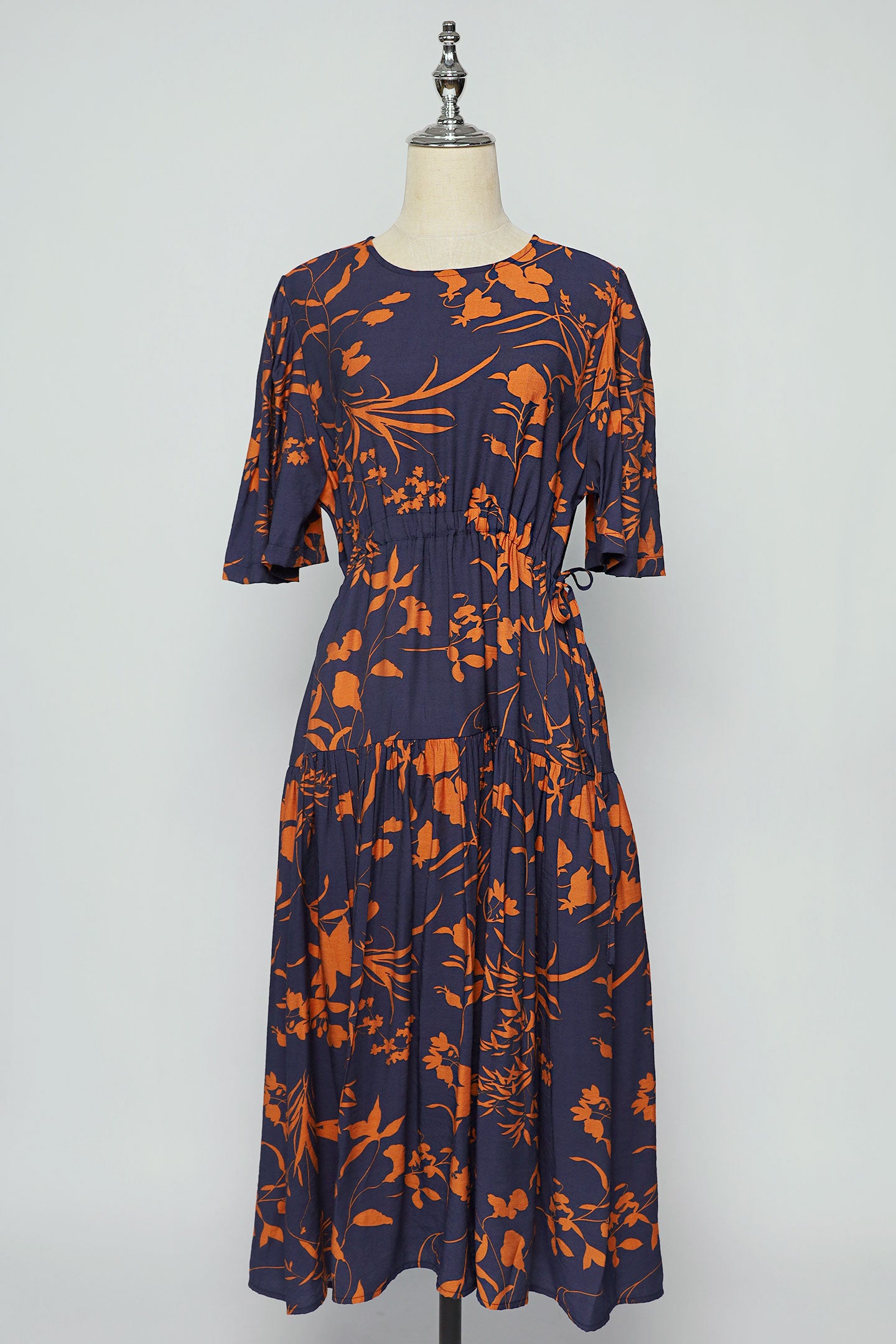 PO - Angelina Dress in Tangerine Garden