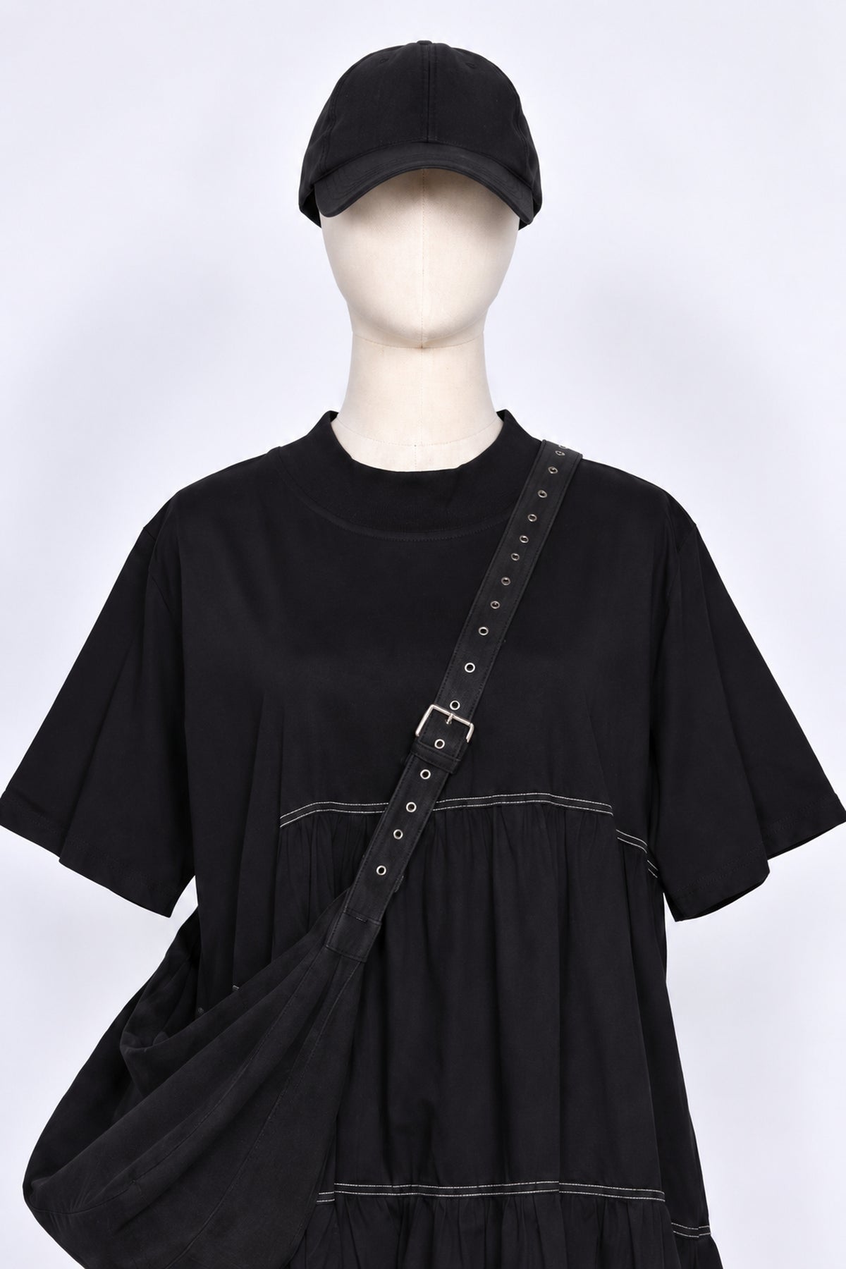 PO - Arden Tiered Dress in Black