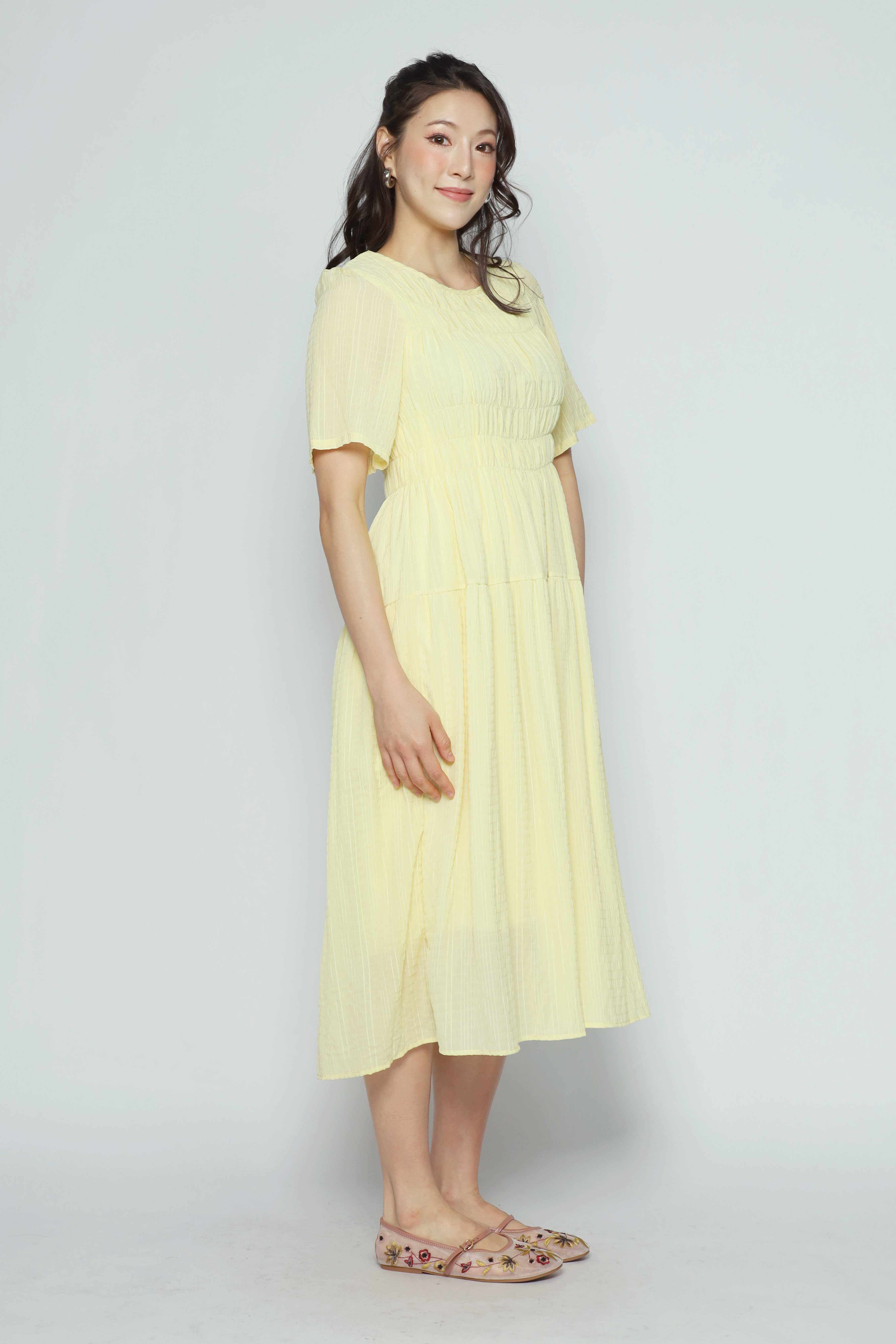 Backorders Astha Dress in Yellow