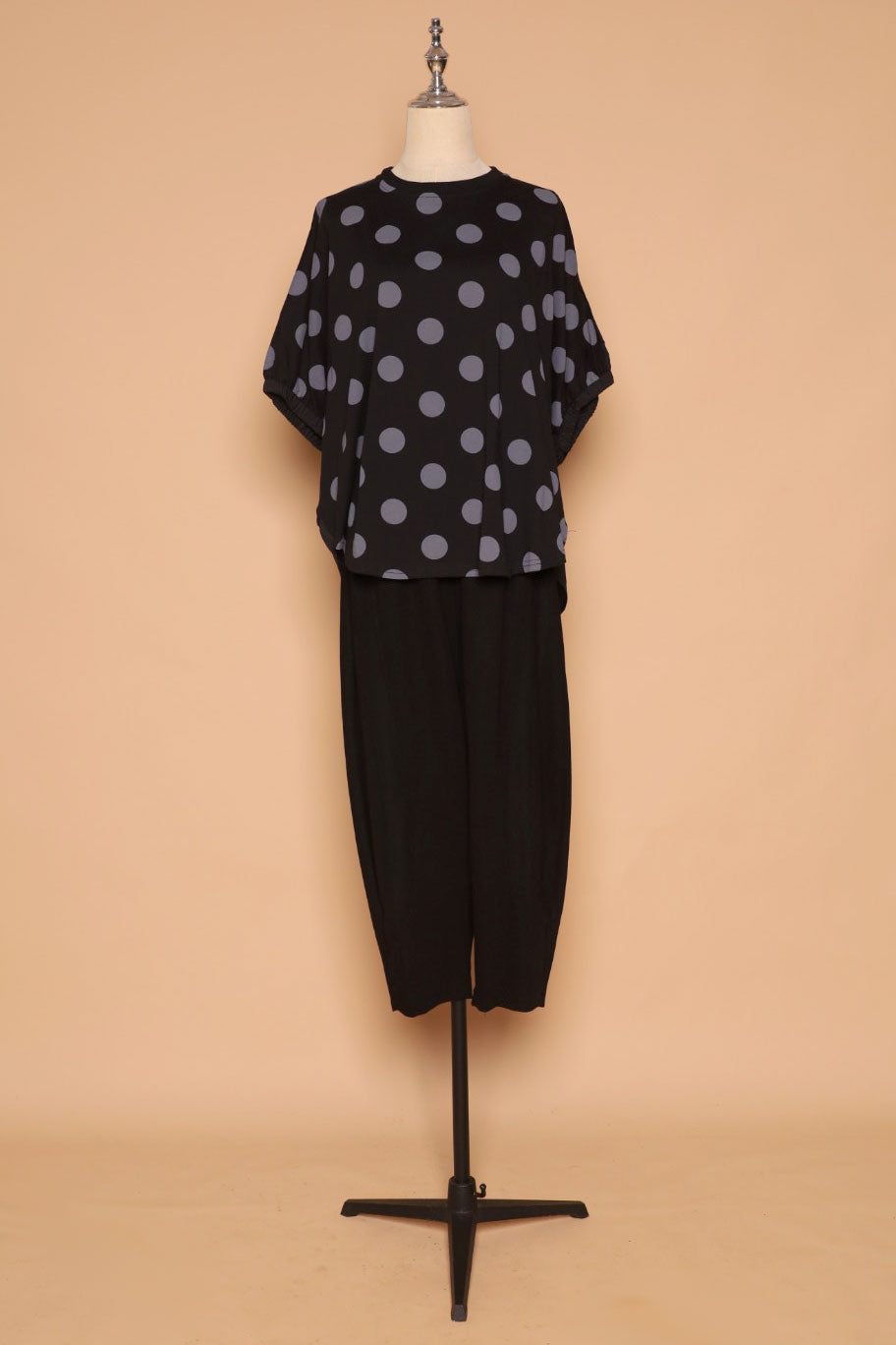 PO - Astri Polkadot Batwing Top