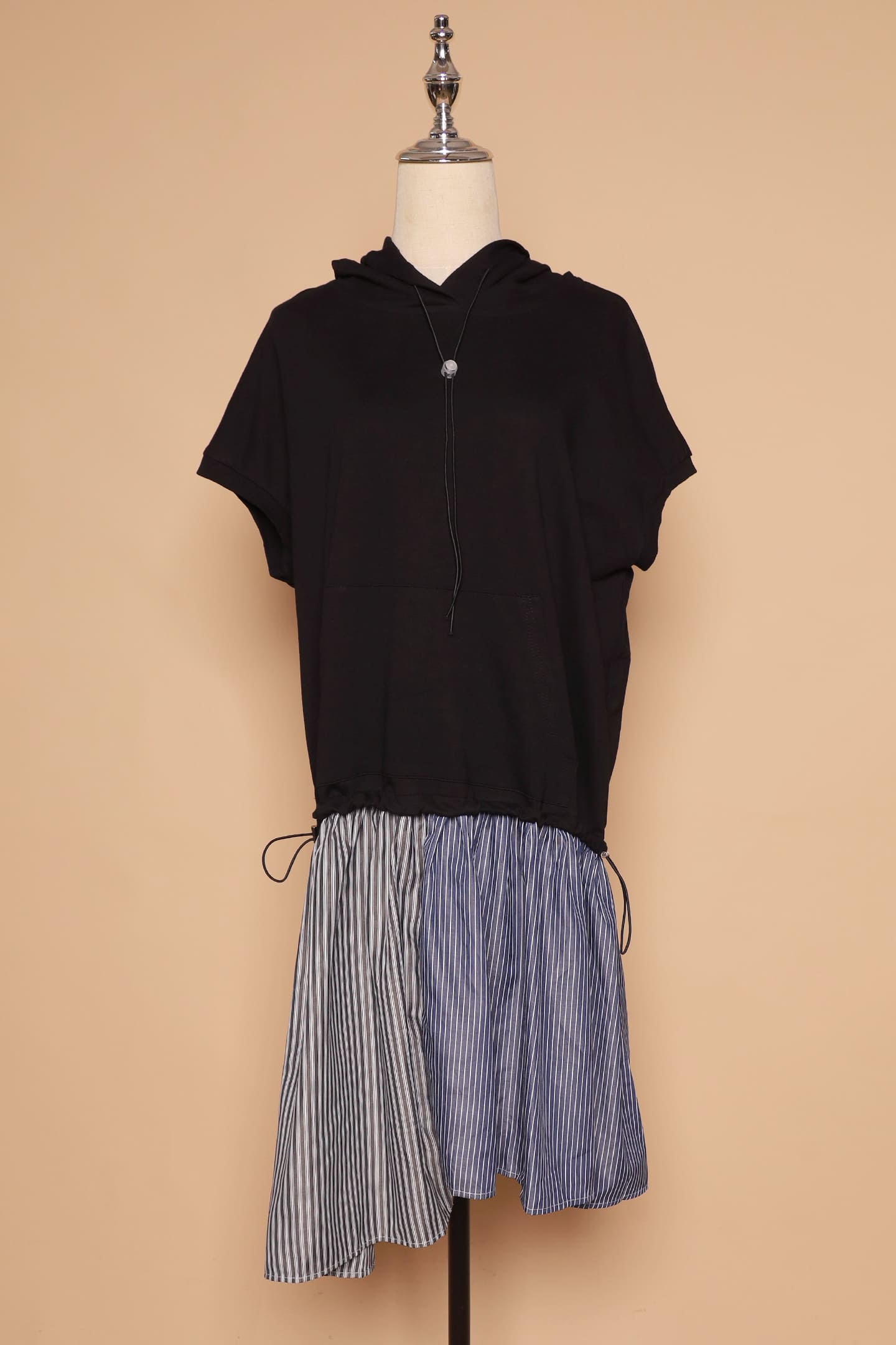 PO - Athena Stripes Hoodie Dress