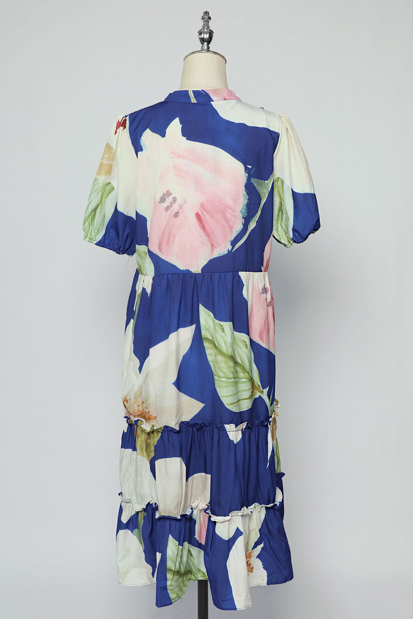 PO - Aurora Dress in Blue Pink Magnolia