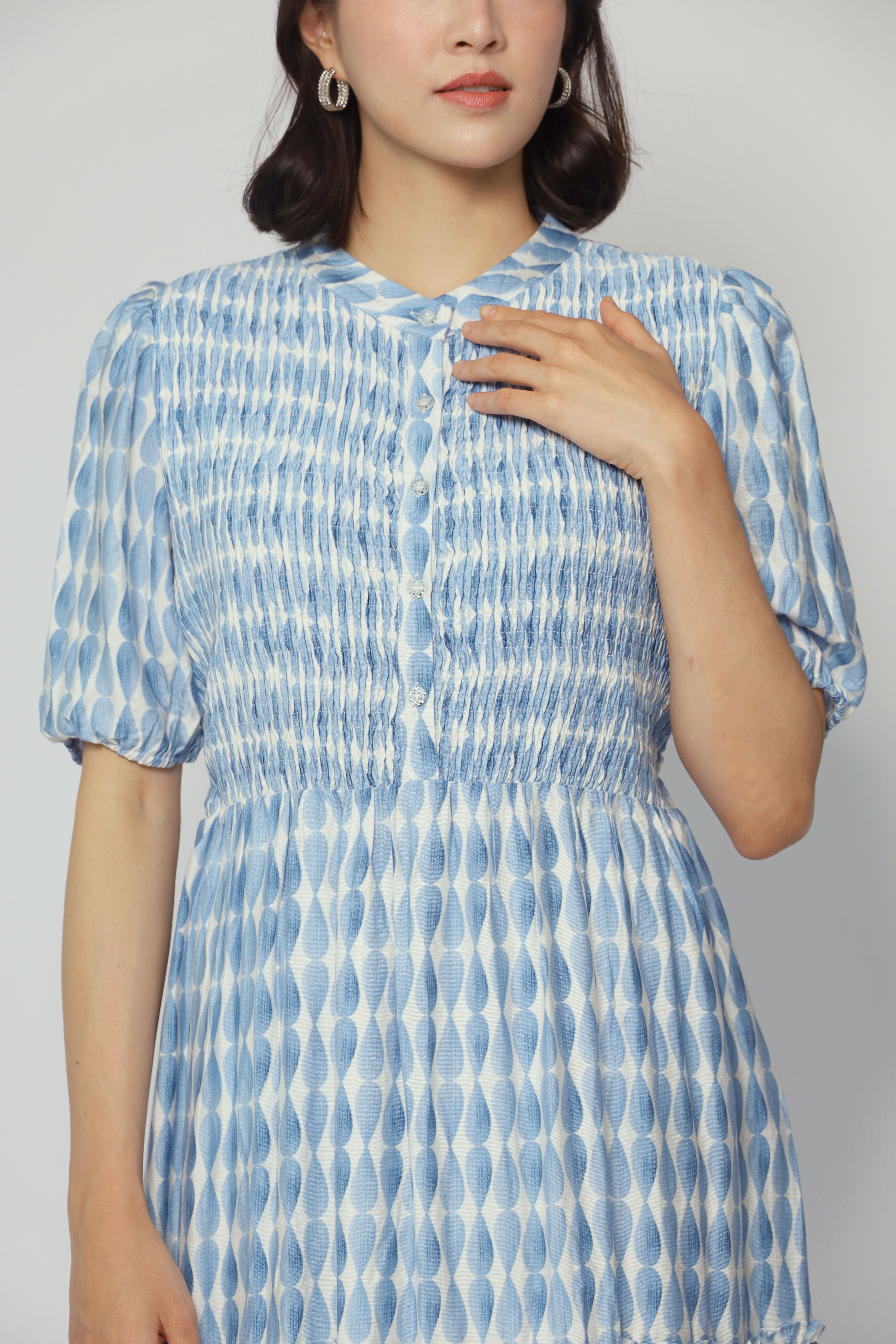 Aurora Dress in Blue Whirl