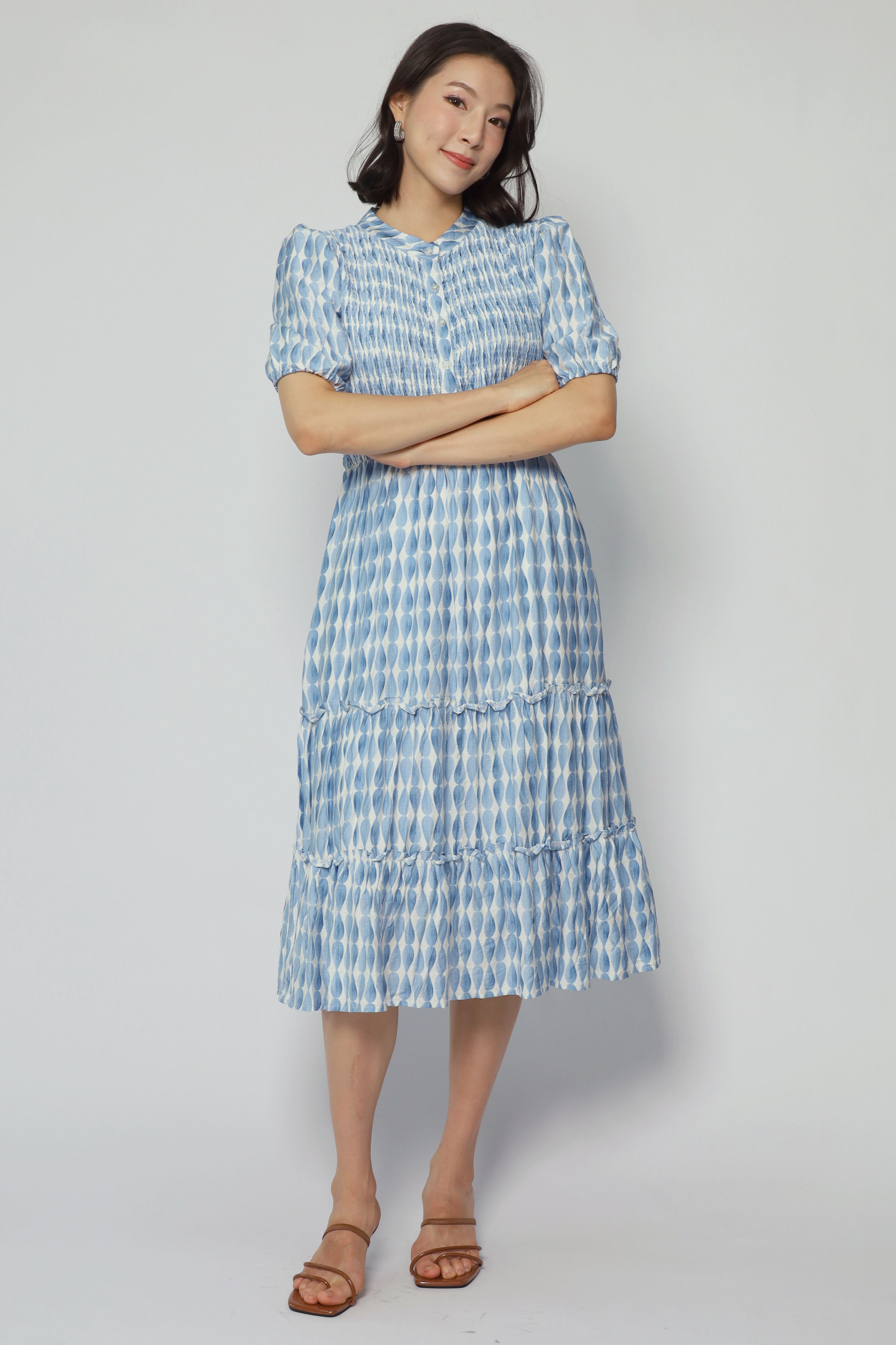 Aurora Dress in Blue Whirl