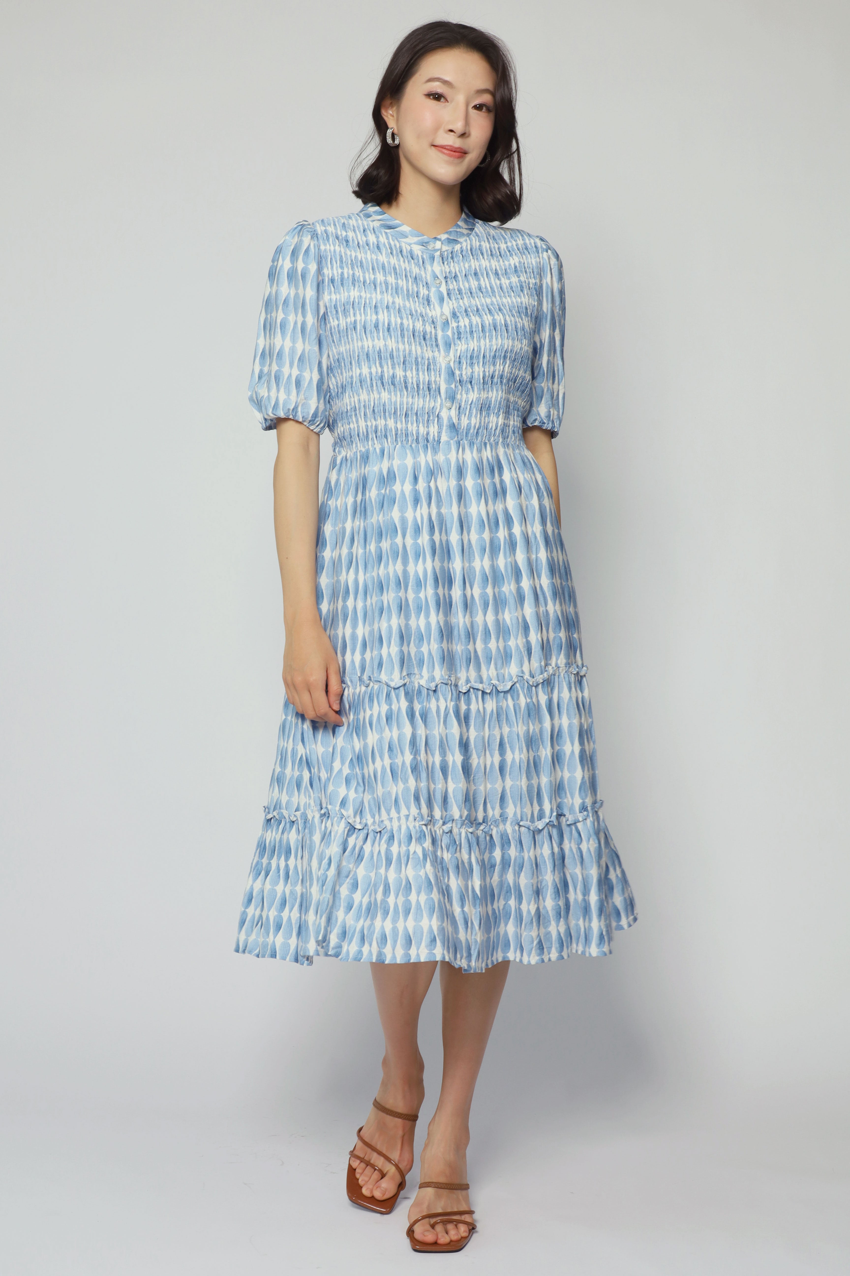Aurora Dress in Blue Whirl
