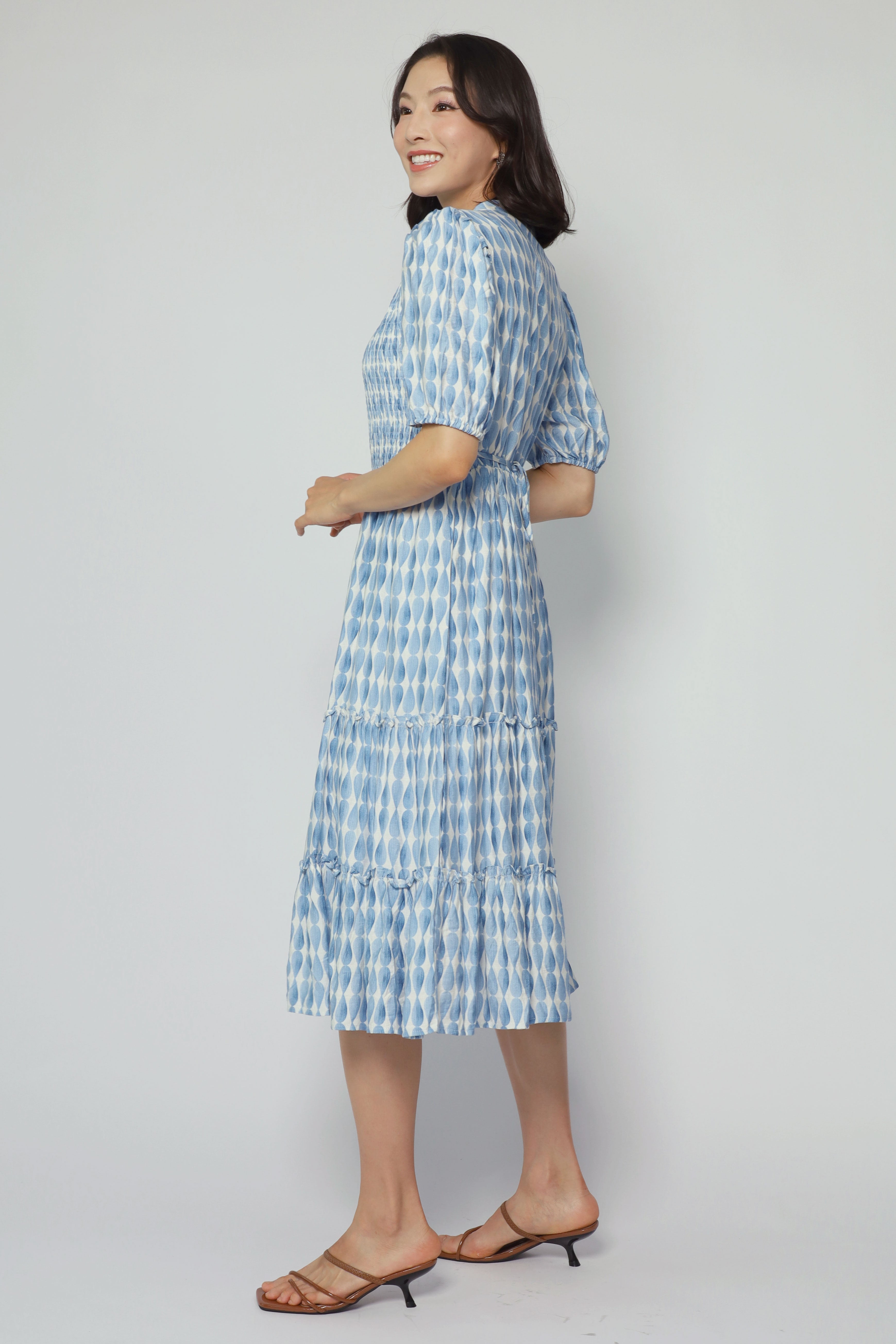 Aurora Dress in Blue Whirl