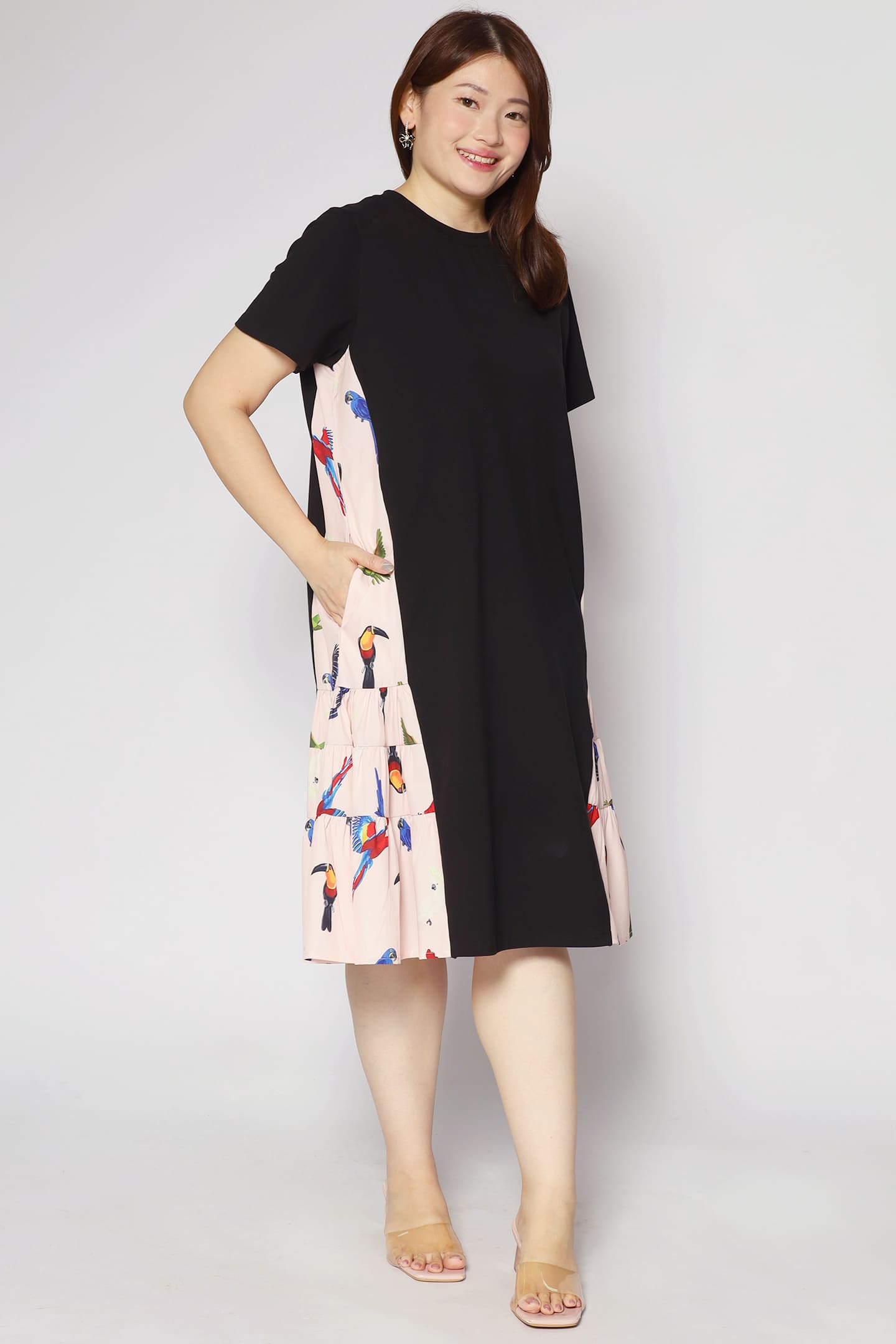 Ava Dress in Birds in Flight