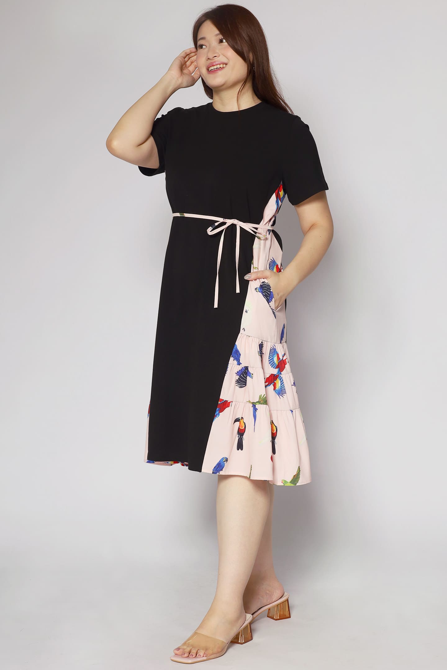 Ava Dress in Birds in Flight