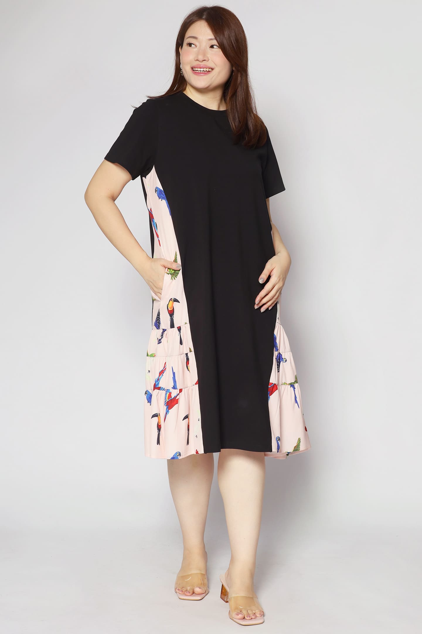 Ava Dress in Birds in Flight