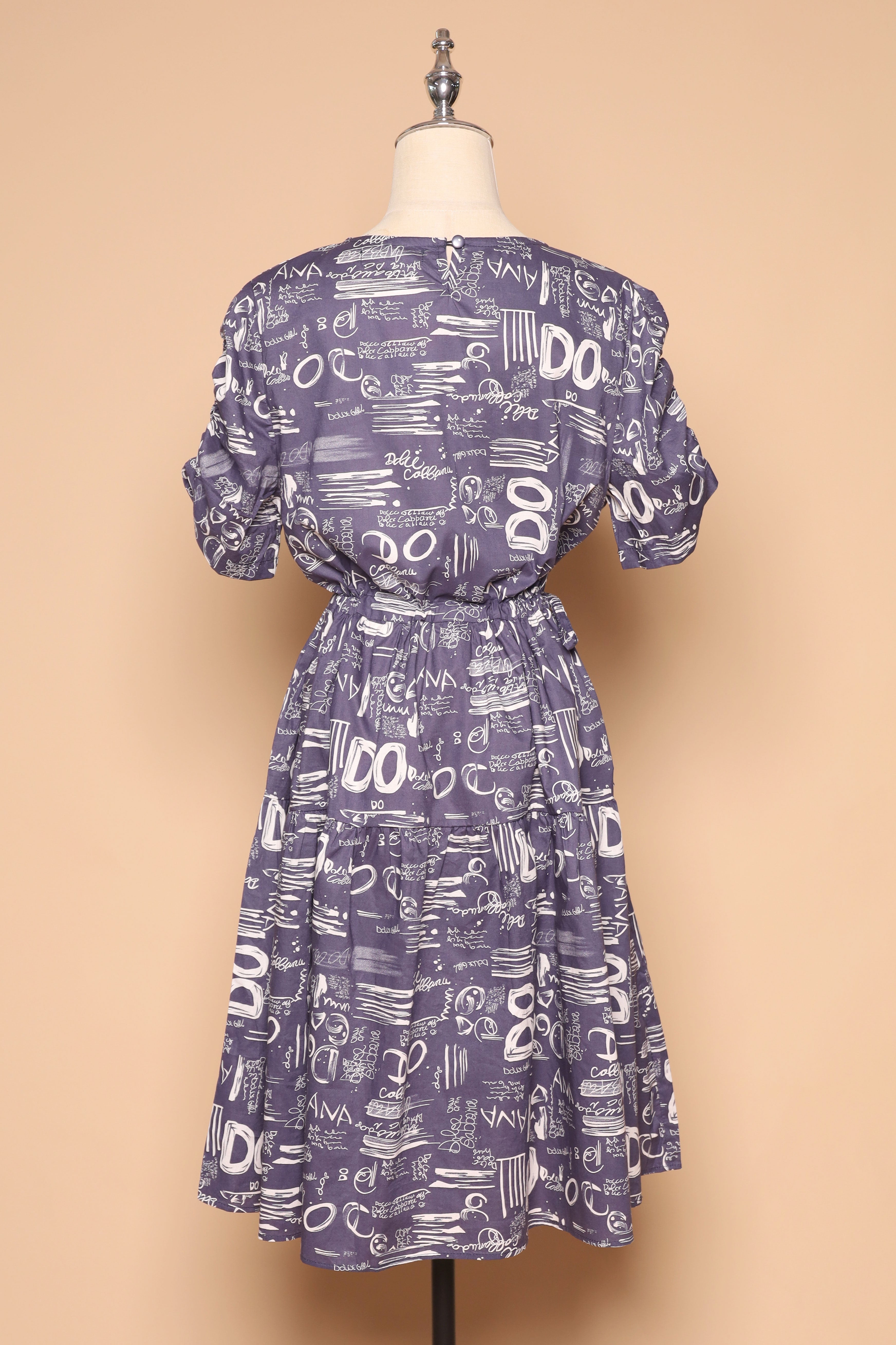 PO - Avelyn Dress in Blue Scribbles