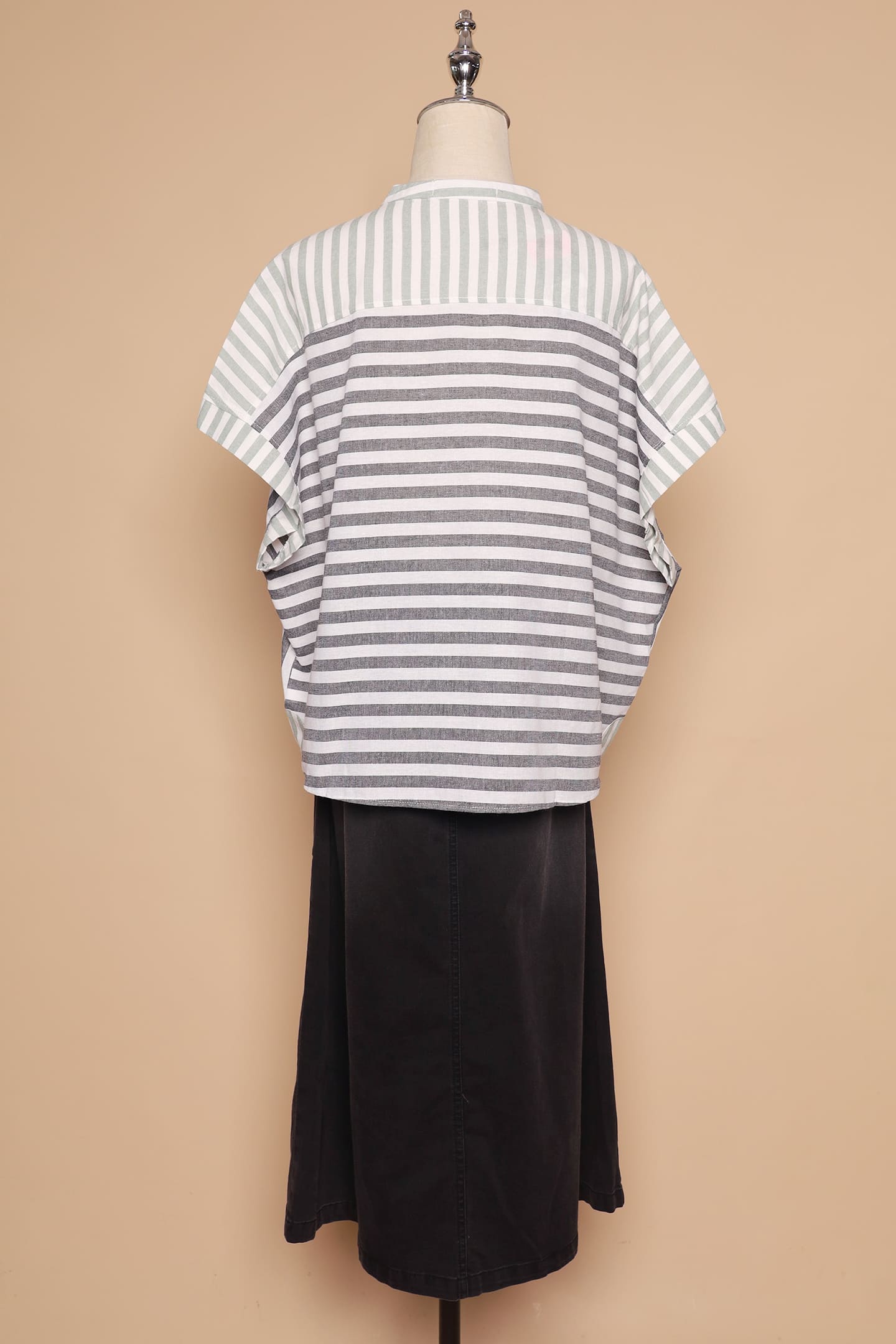 PO - Averie Top in Blue Stripes