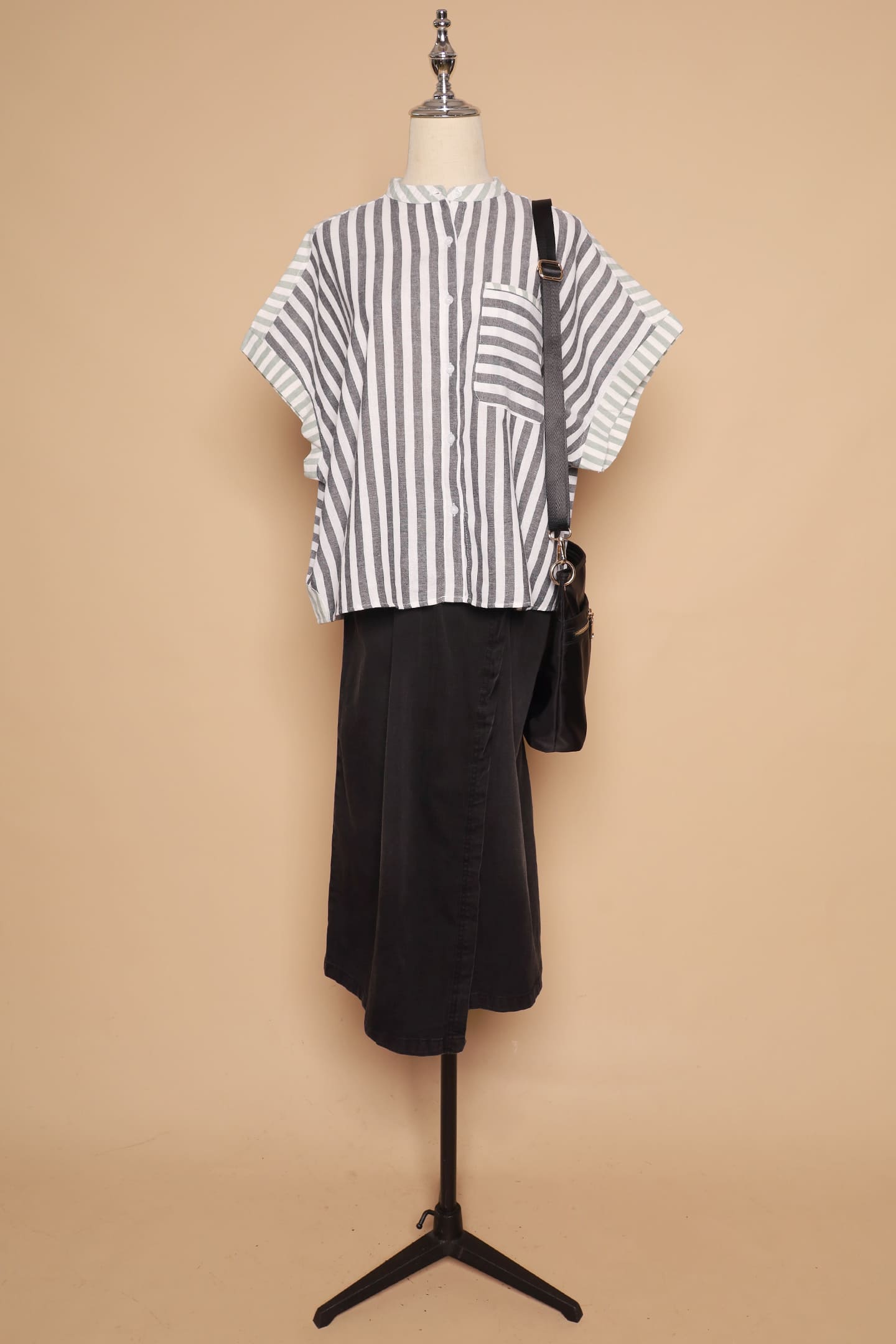 PO - Averie Top in Blue Stripes