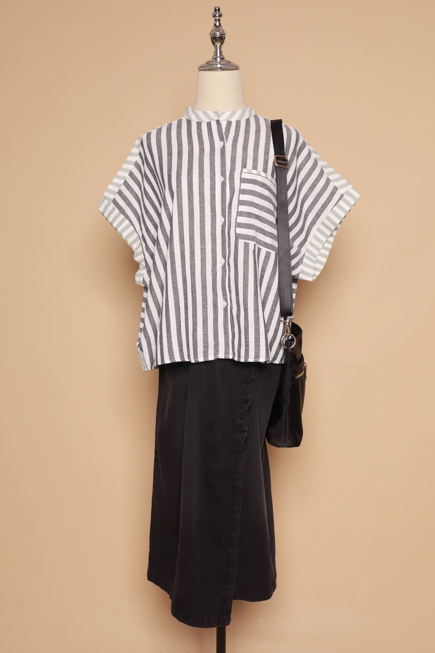 PO - Averie Top in Blue Stripes