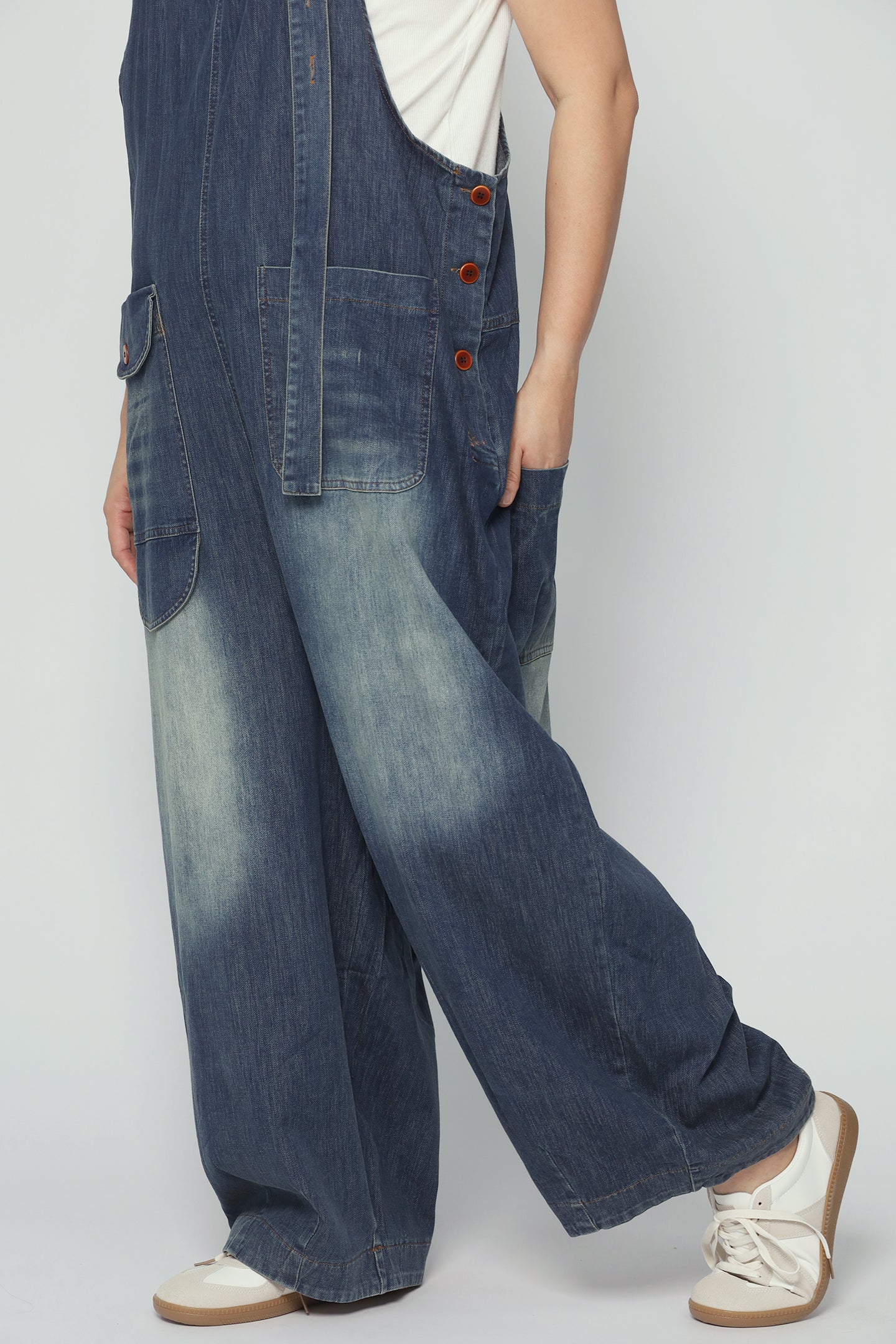 Blanc Denim Jumpsuit