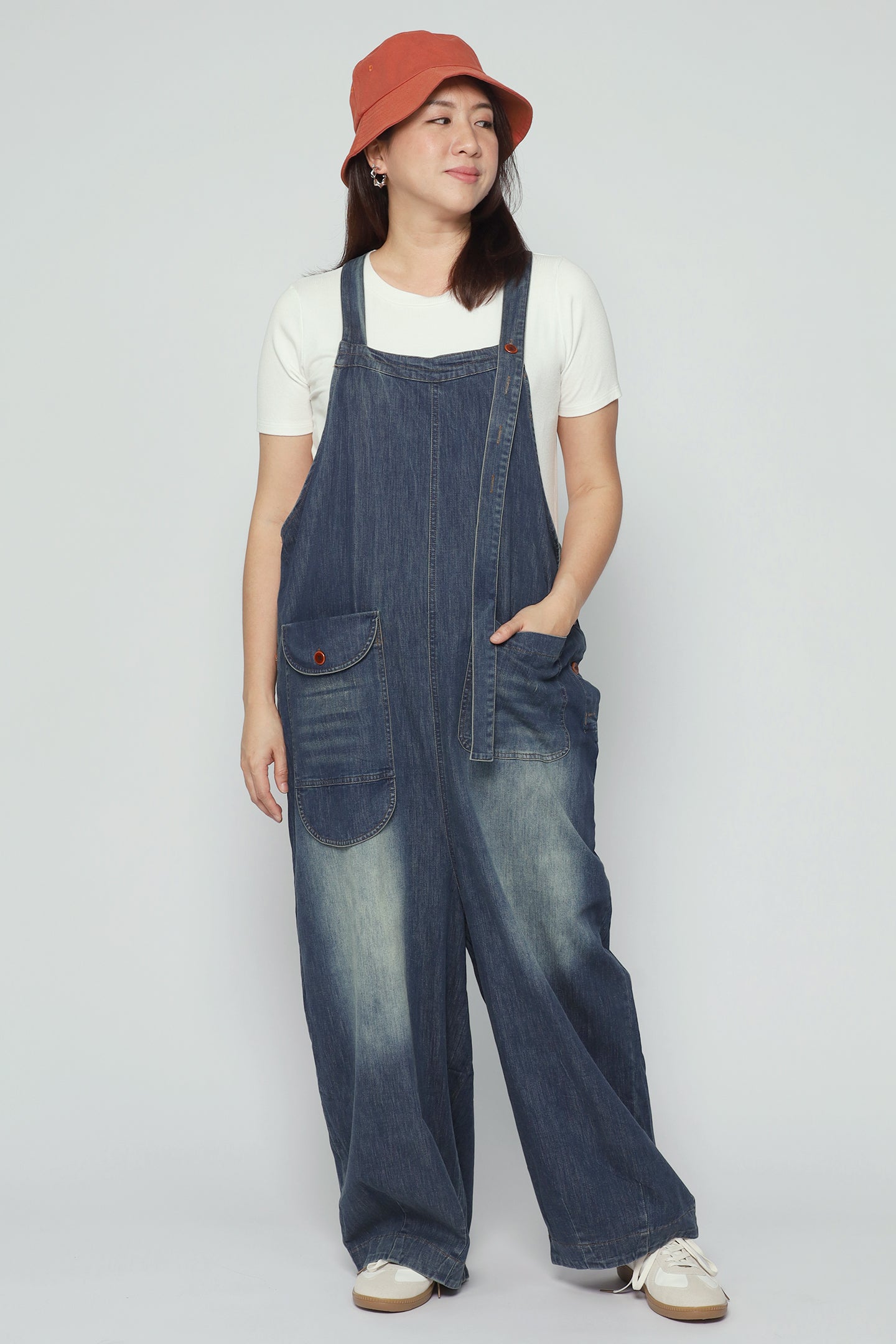 Blanc Denim Jumpsuit