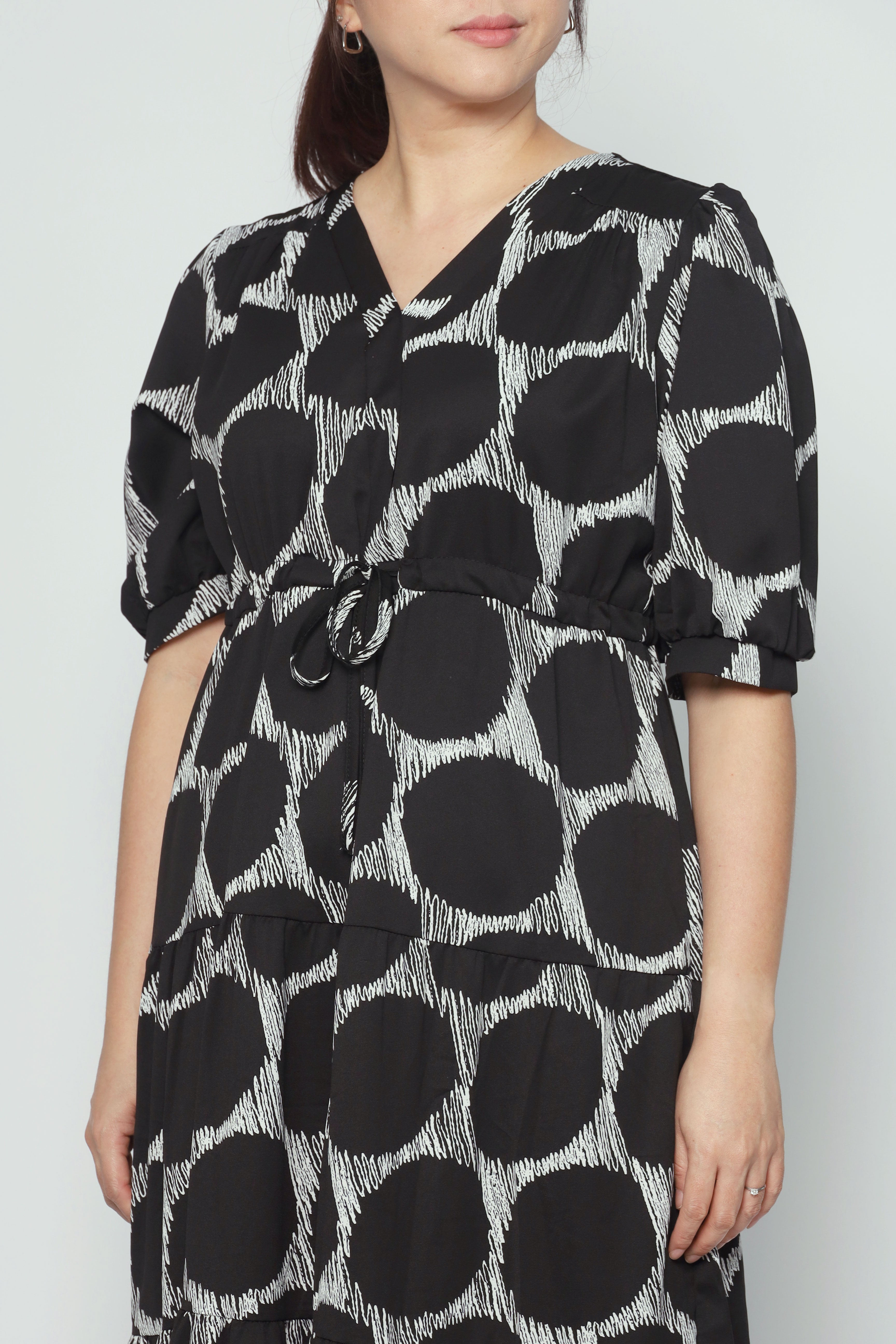 Bree Dress in Circles Print