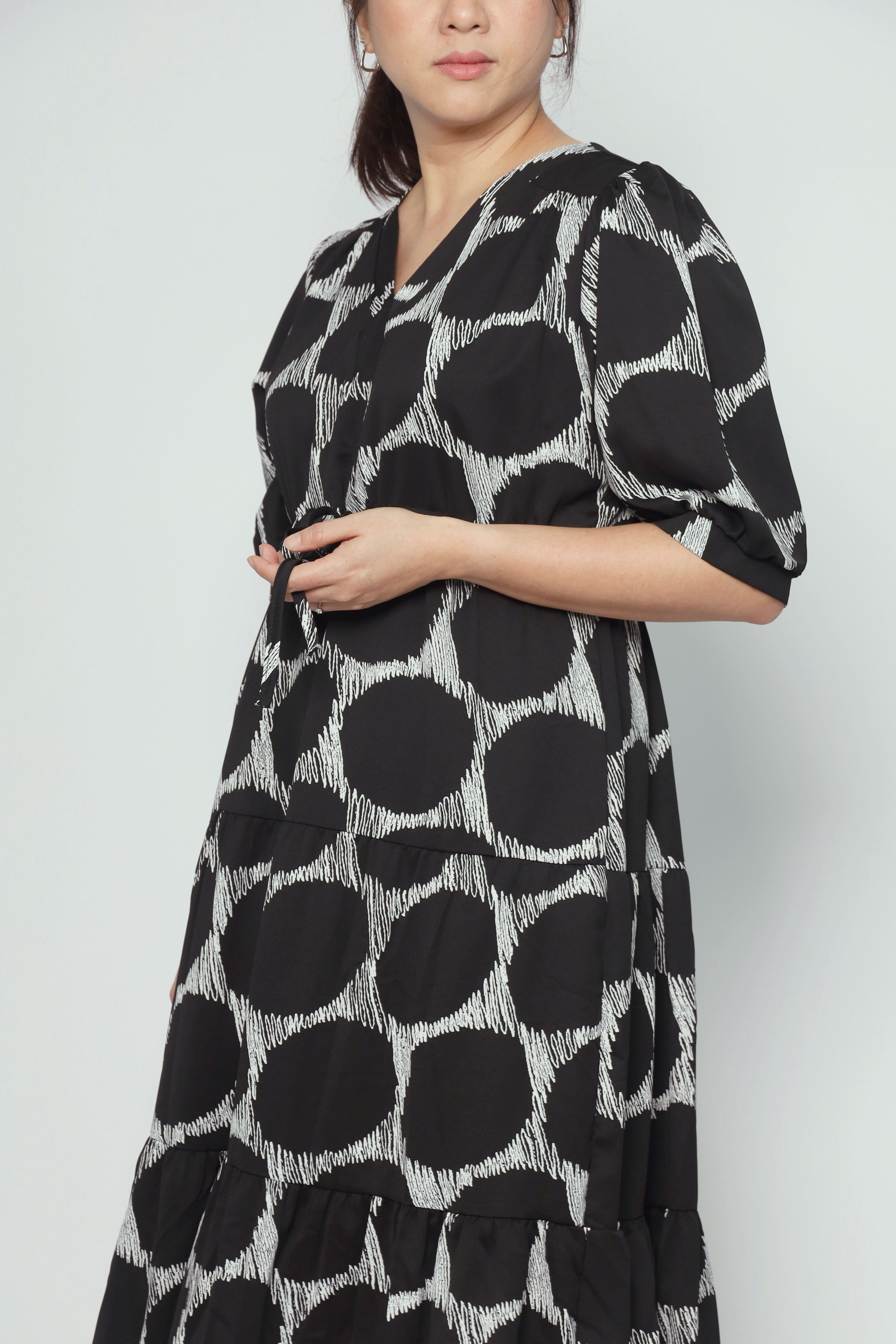 Bree Dress in Circles Print