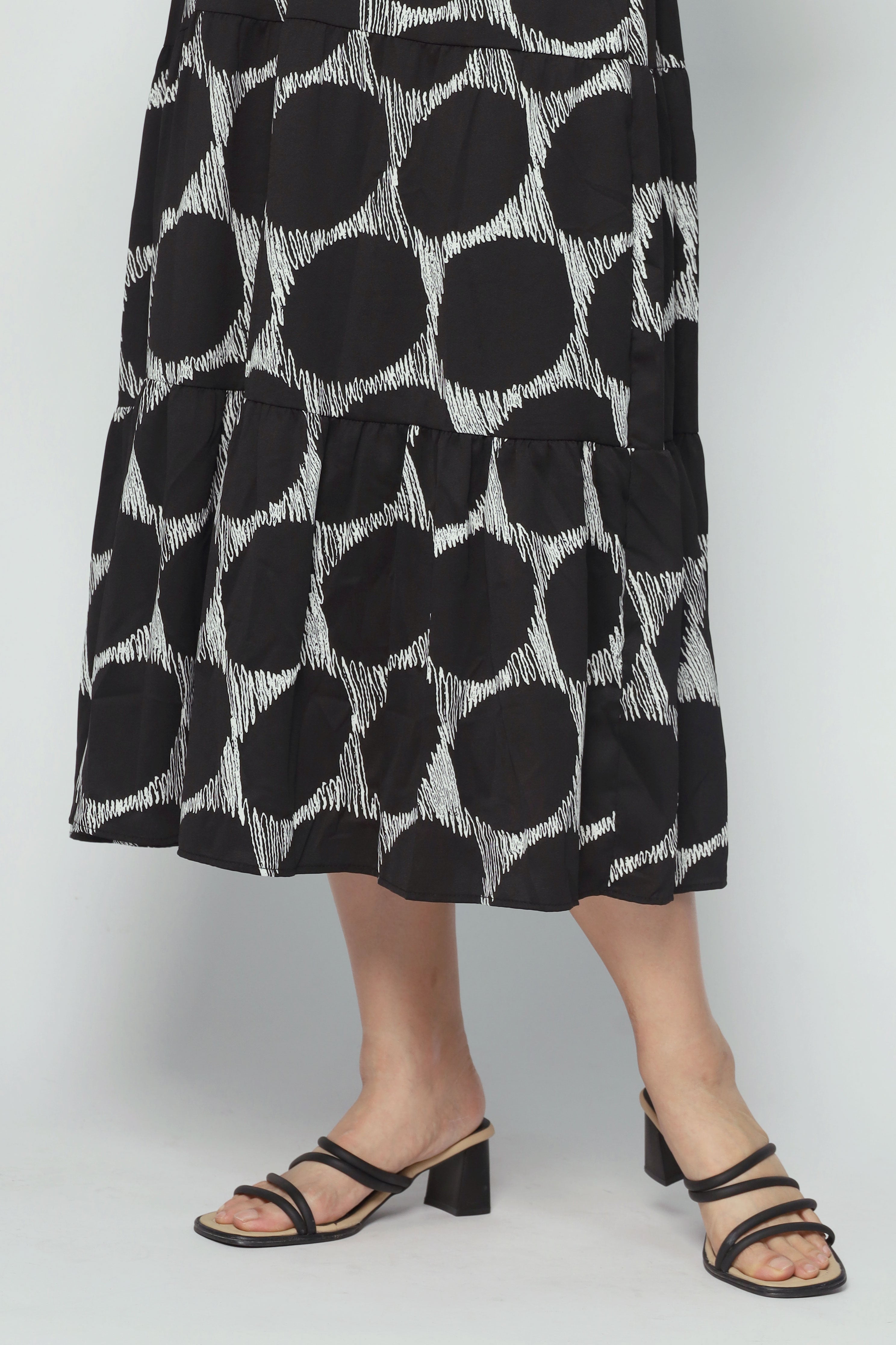 Bree Dress in Circles Print