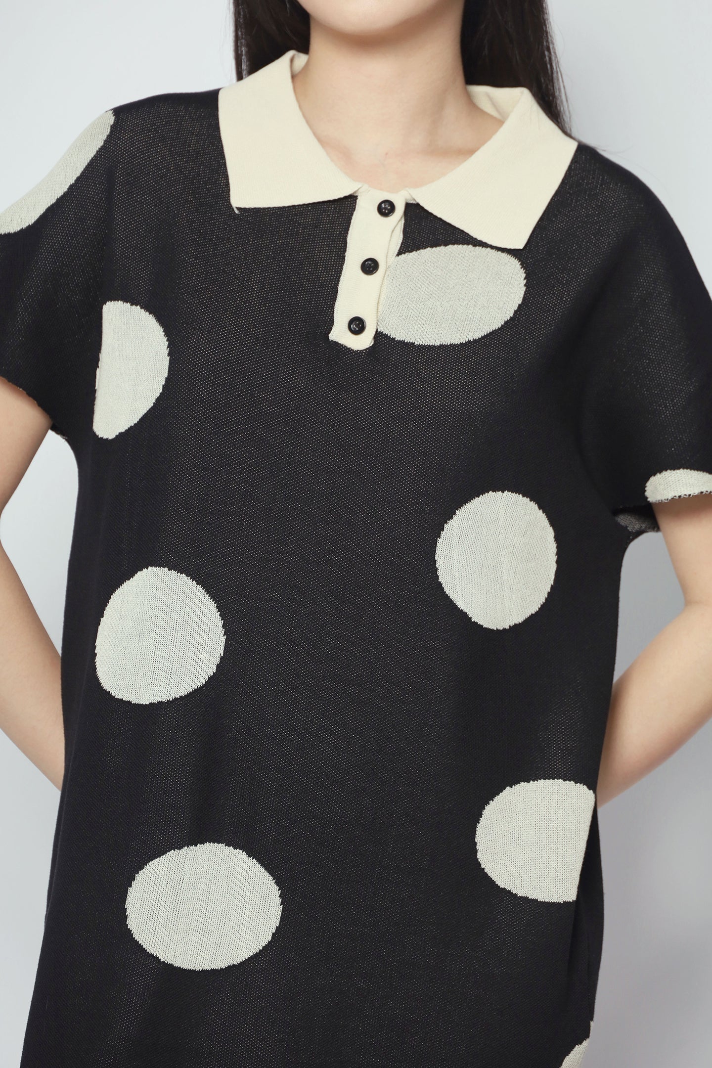 Bunbun Polkadot Knit Dress