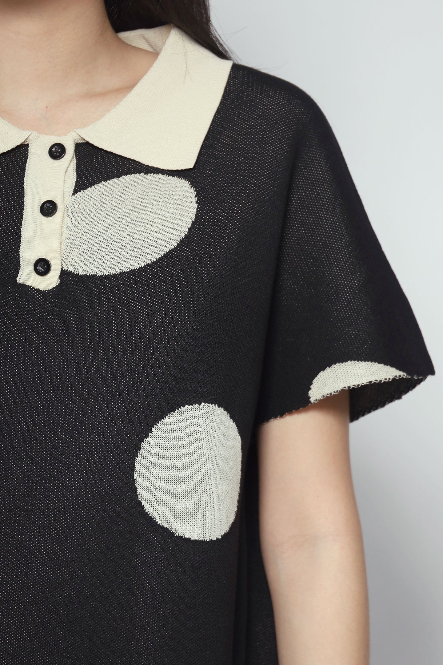 Bunbun Polkadot Knit Dress