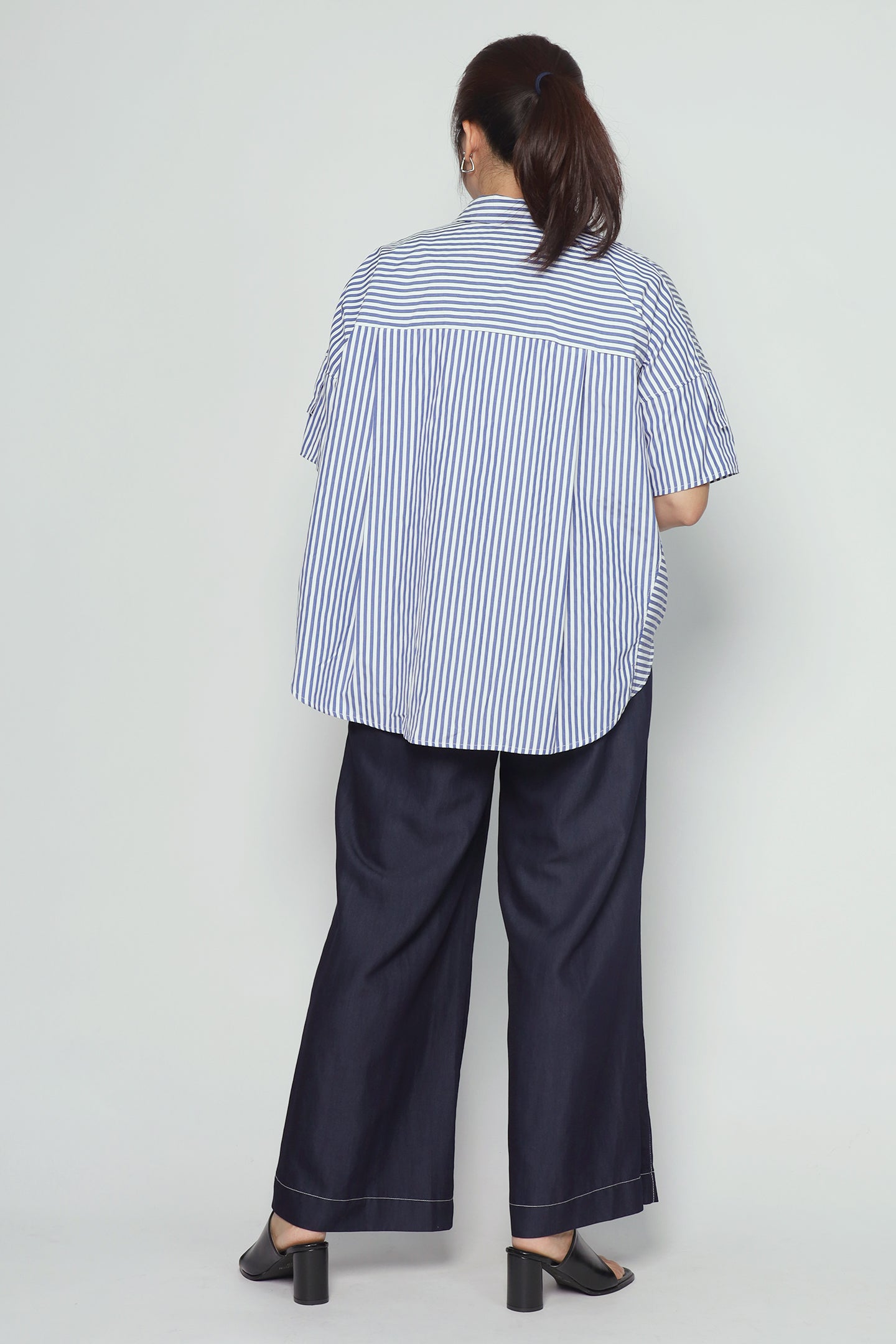 Byra Top in Blue Stripes