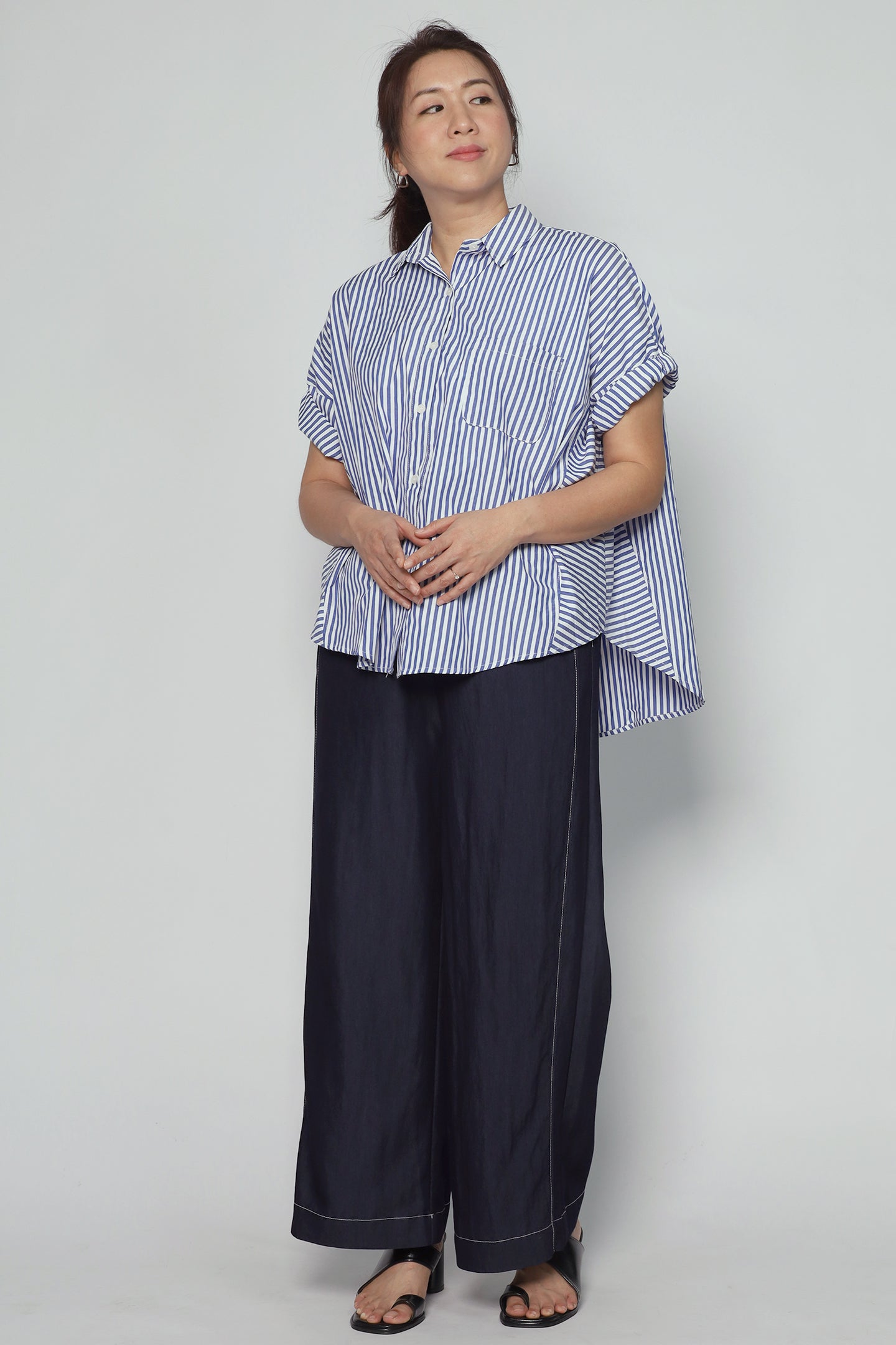 Byra Top in Blue Stripes