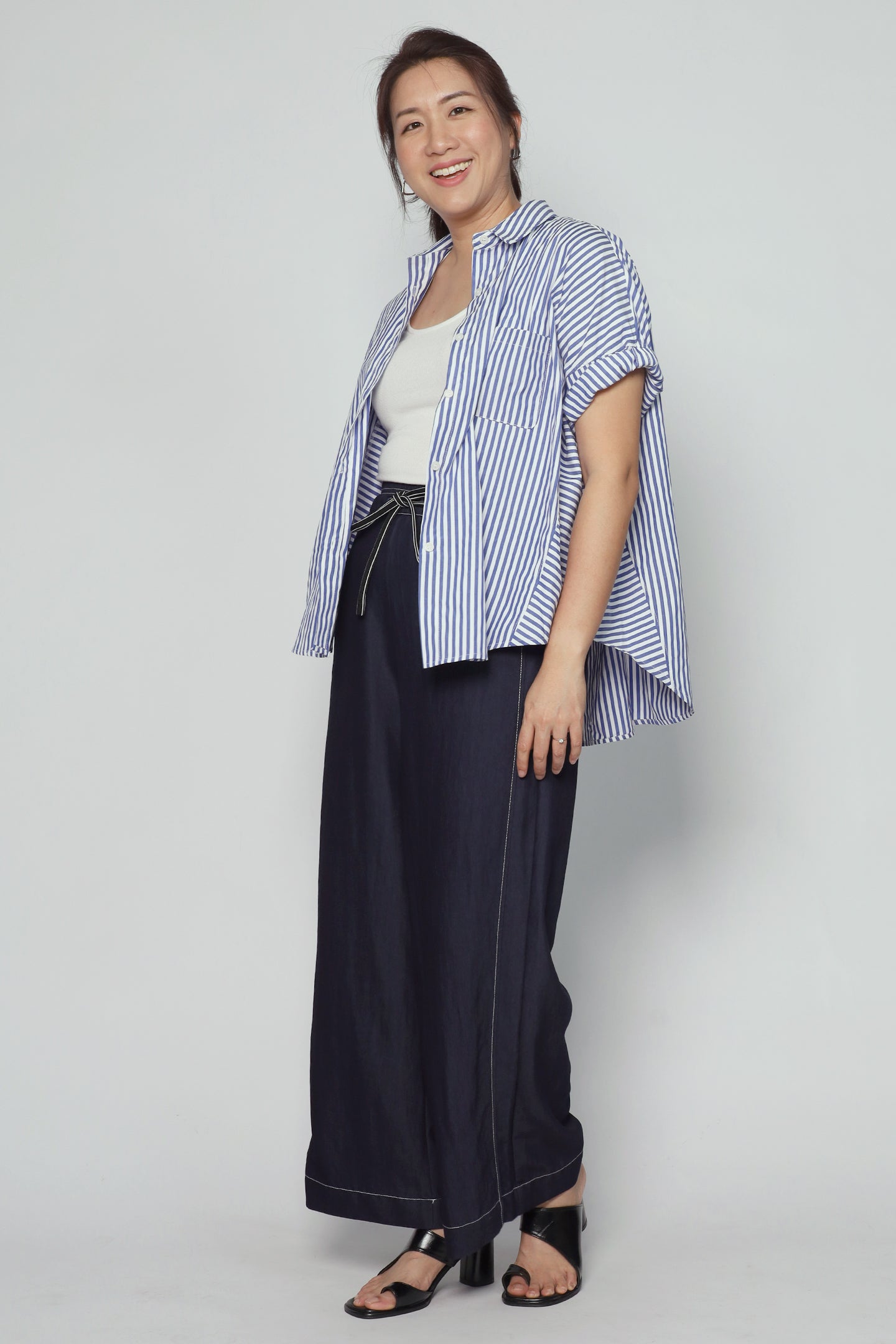 Byra Top in Blue Stripes