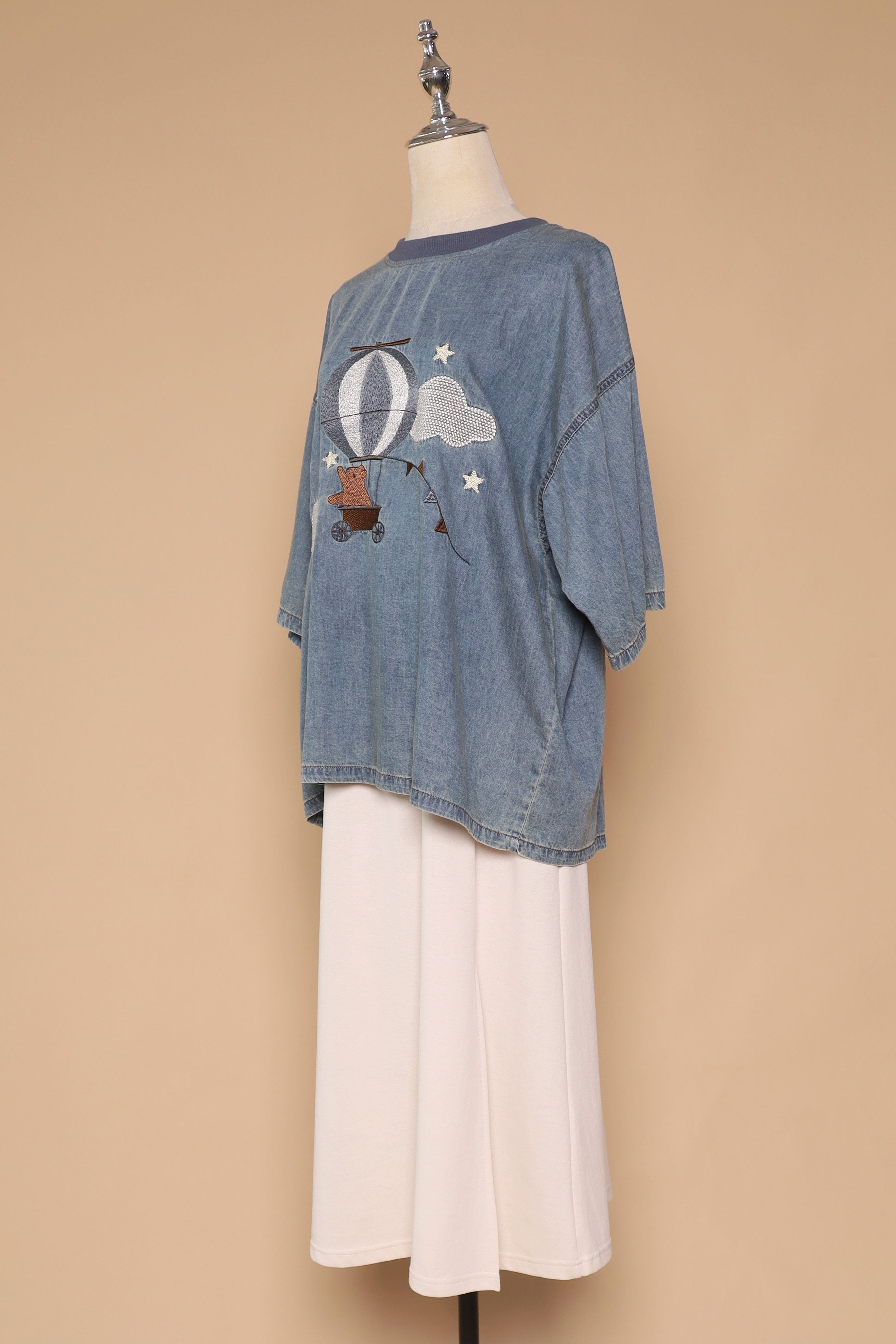 PO - Balloon Bliss Denim Top