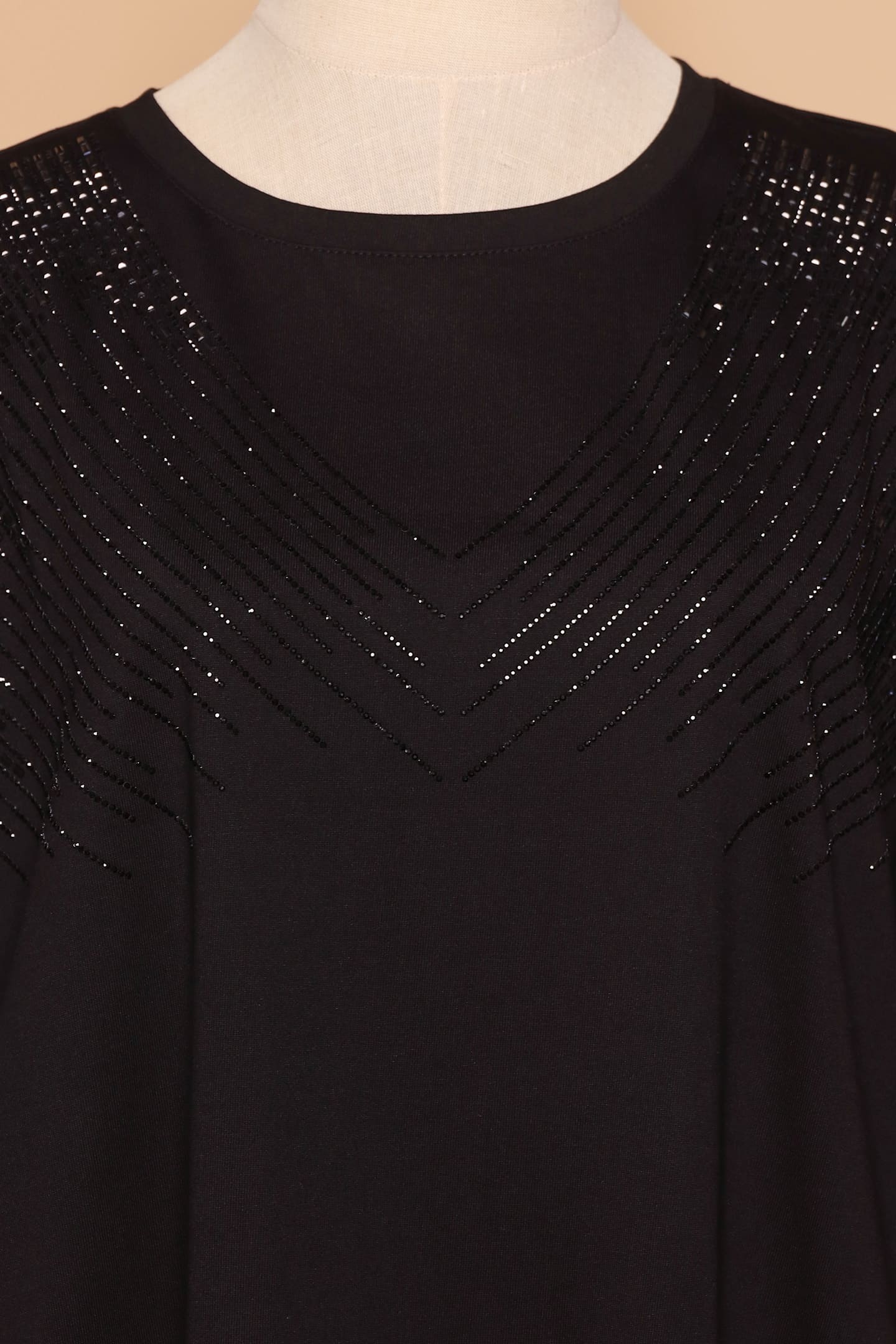 PO - Beckham Embellished Dress in Black