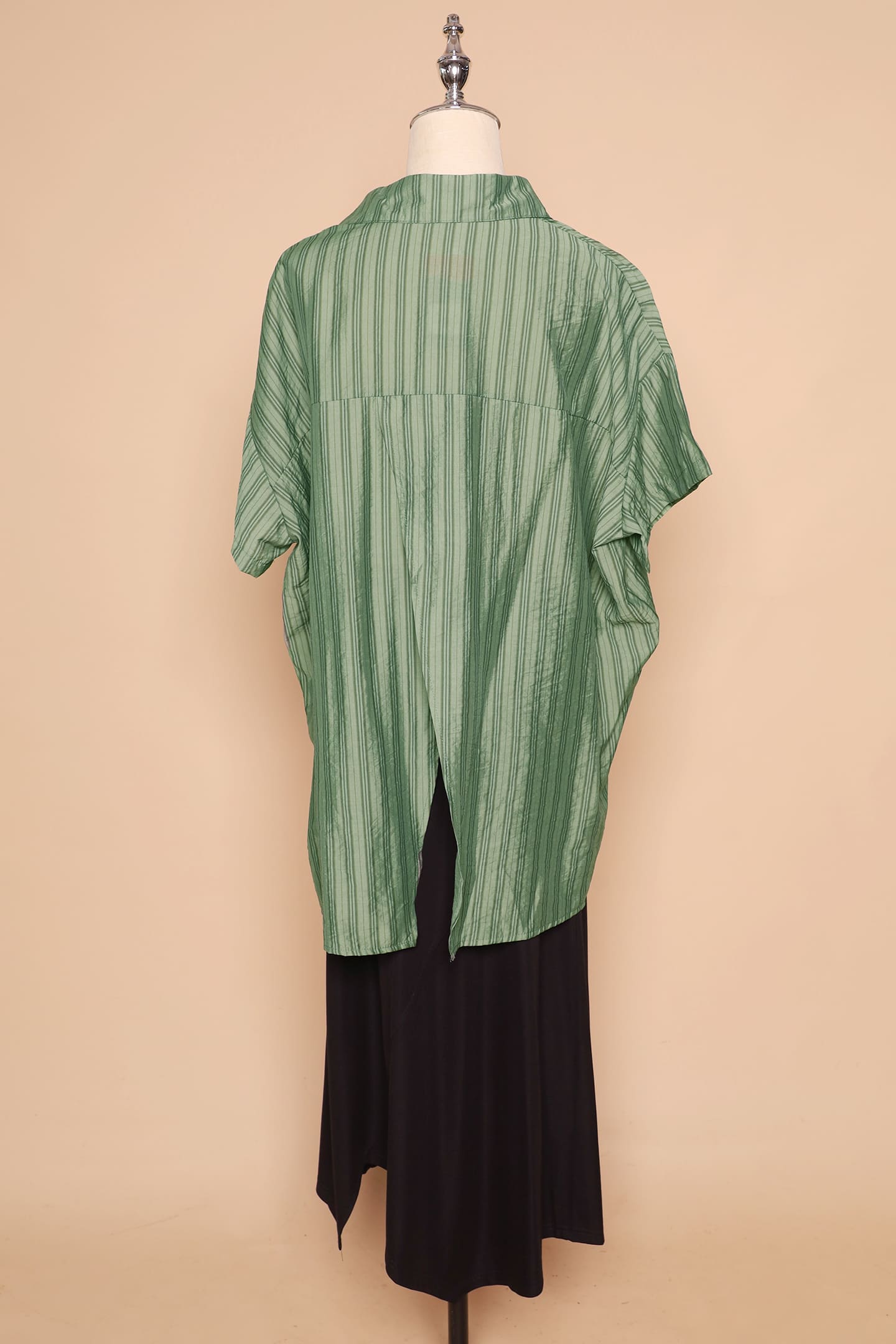 PO - Bee Openback Top in Green Stripes