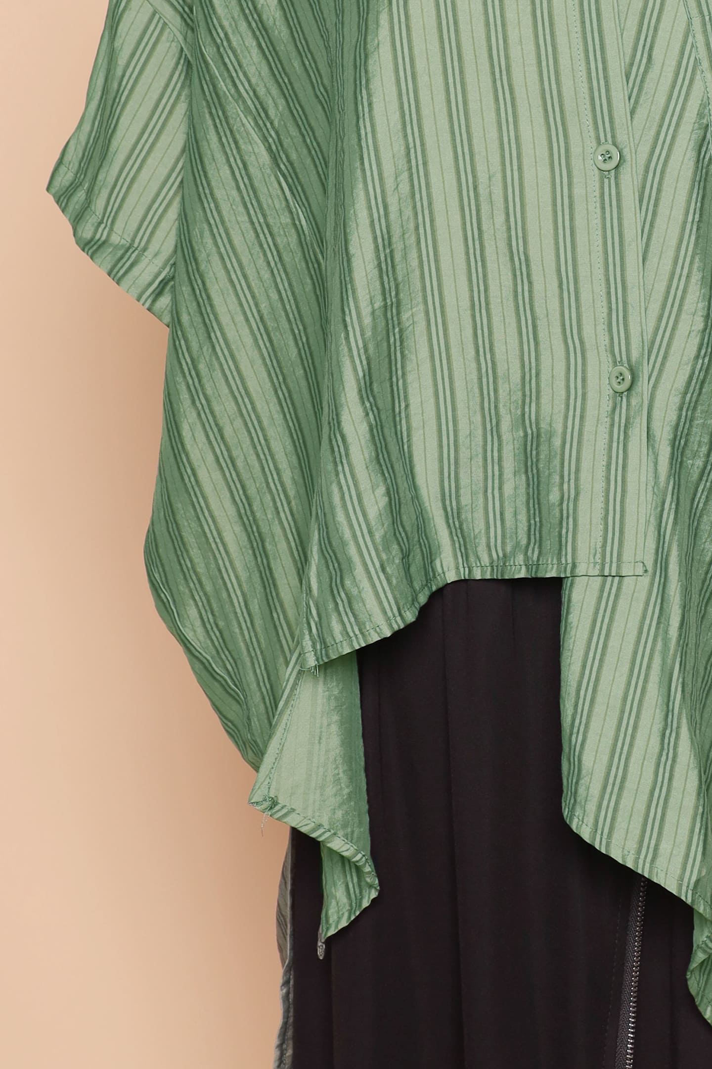 PO - Bee Openback Top in Green Stripes