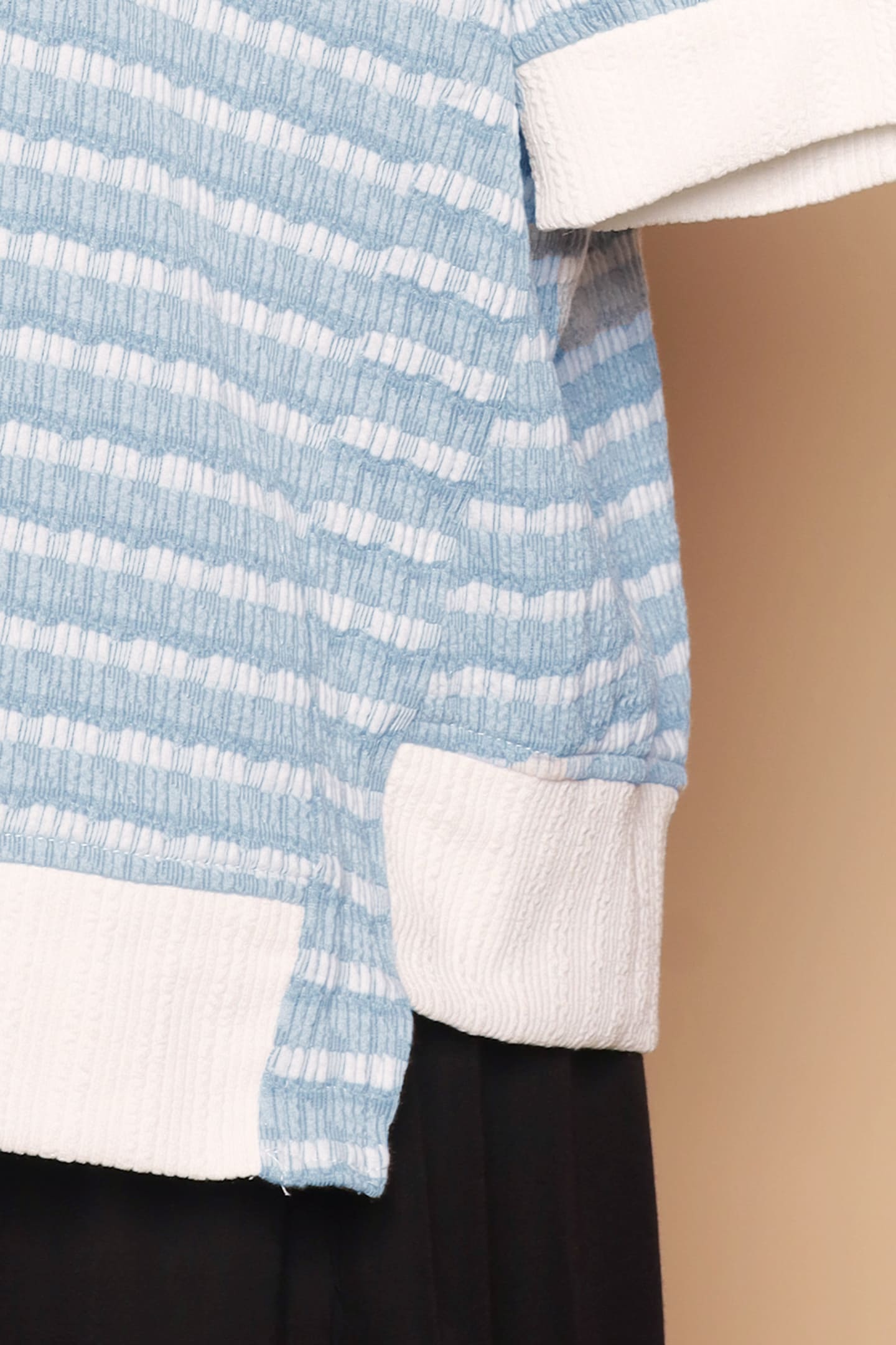 PO - Bey Stripes Knit Top in Blue