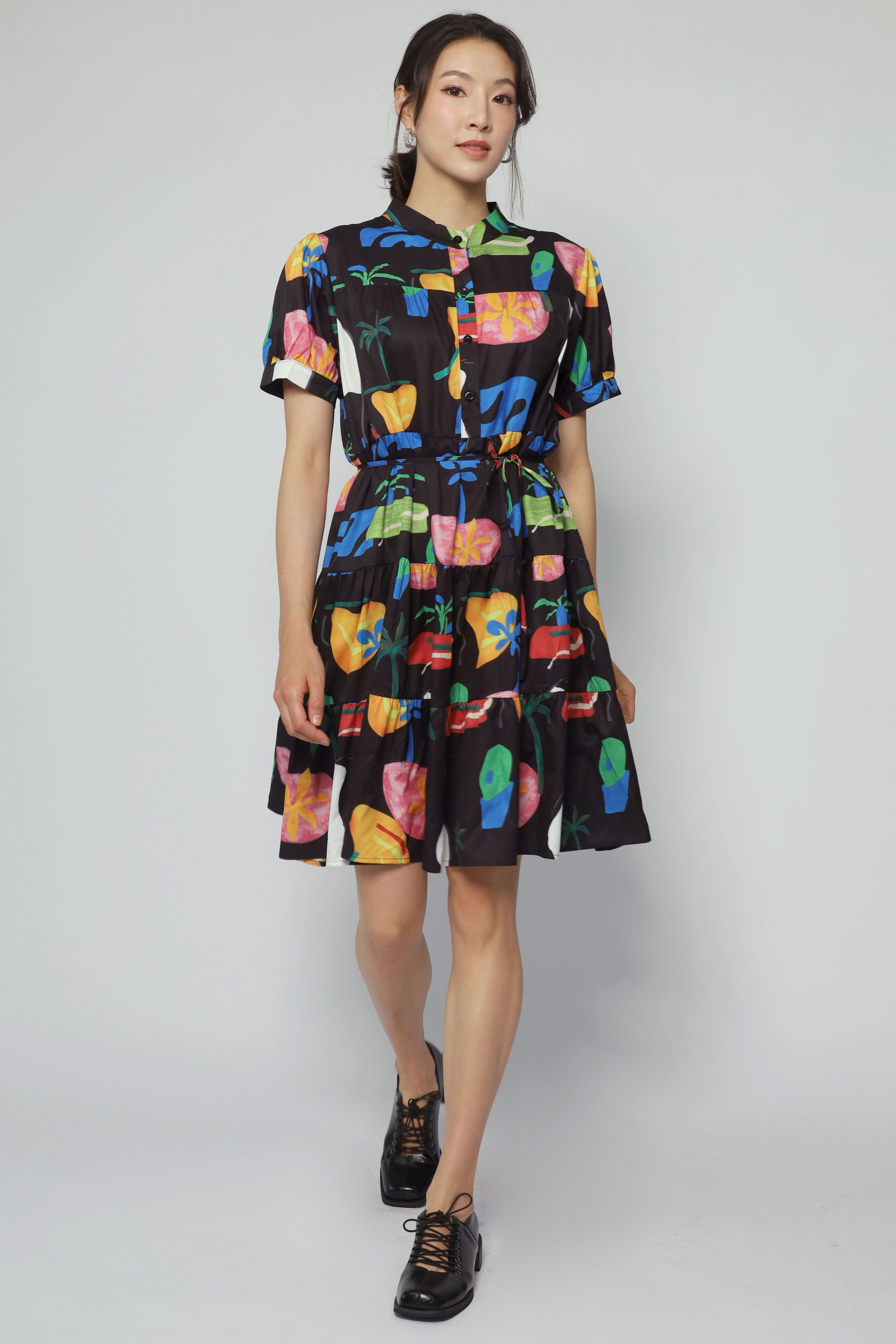 Bibi Dress in Palm Pop