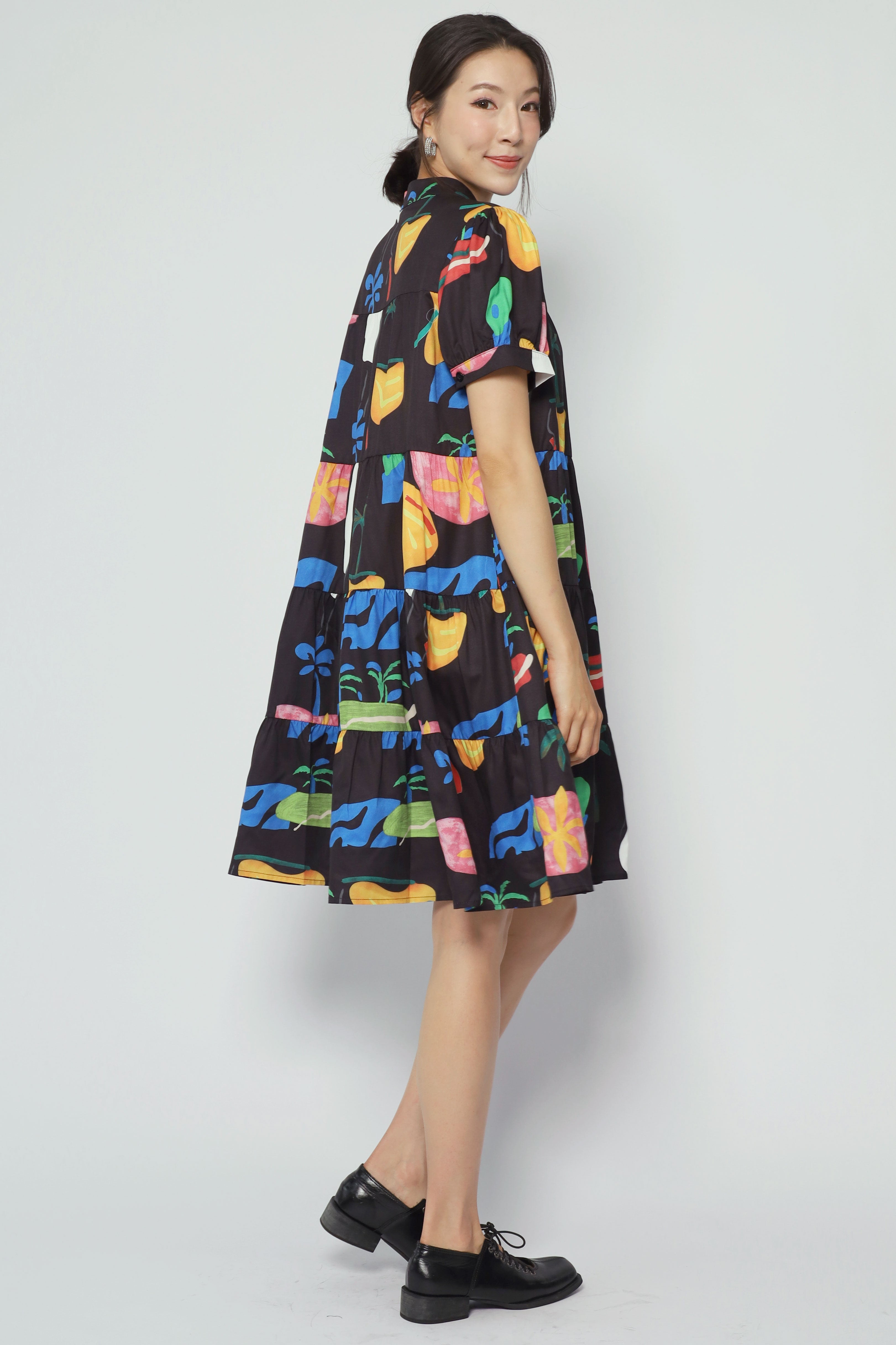 Bibi Dress in Palm Pop