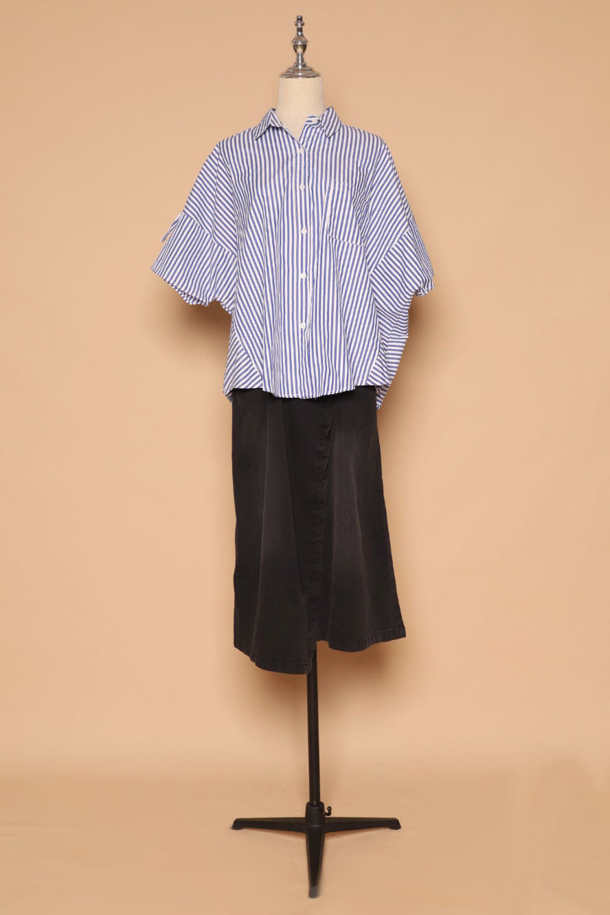PO - Byra Top in Blue Stripes
