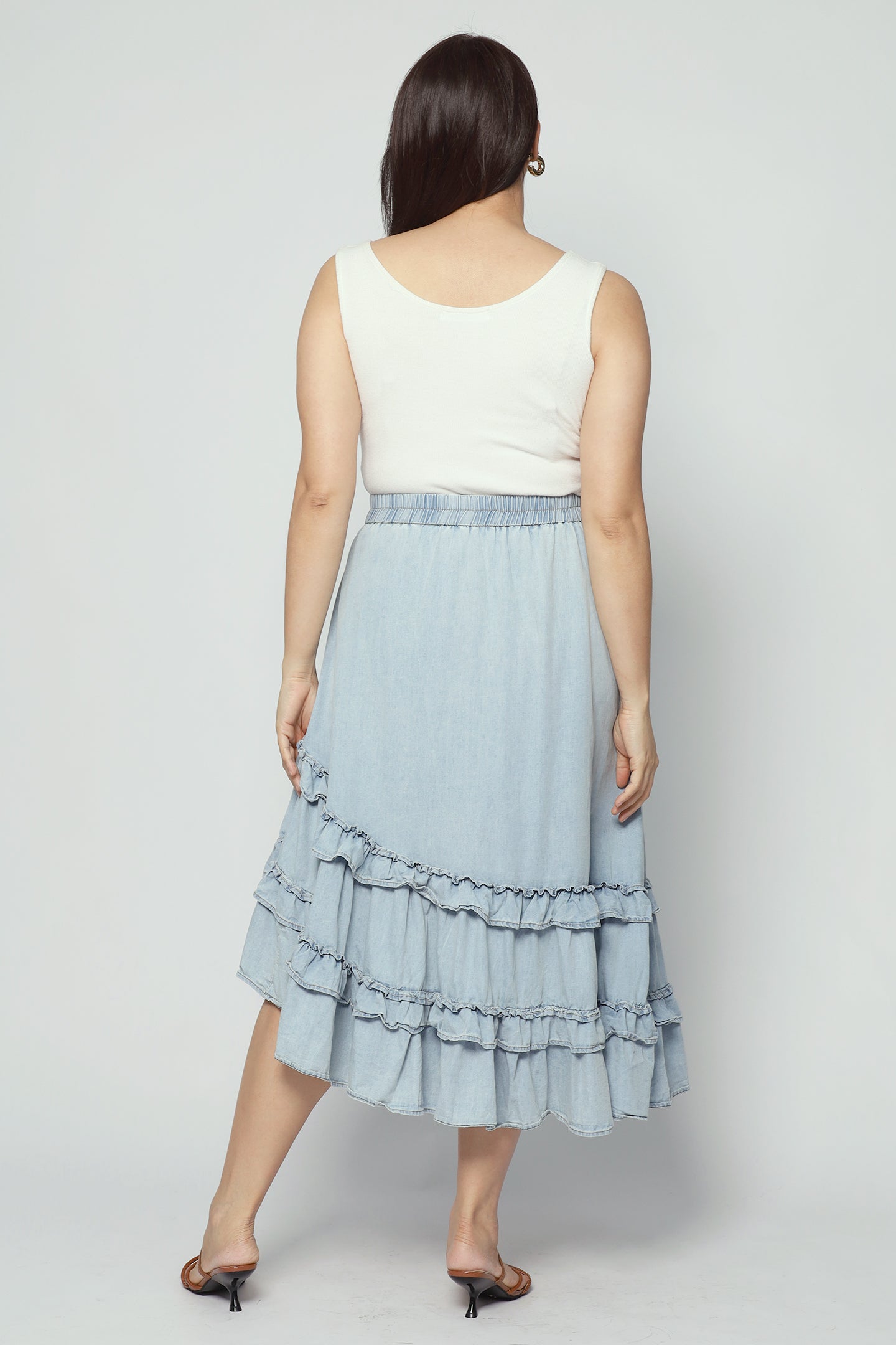 Backorders Colbie Denim Frill Skirt