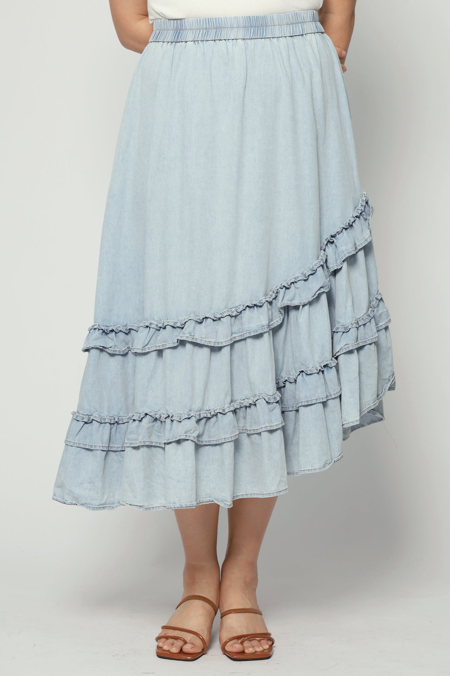 Backorders Colbie Denim Frill Skirt